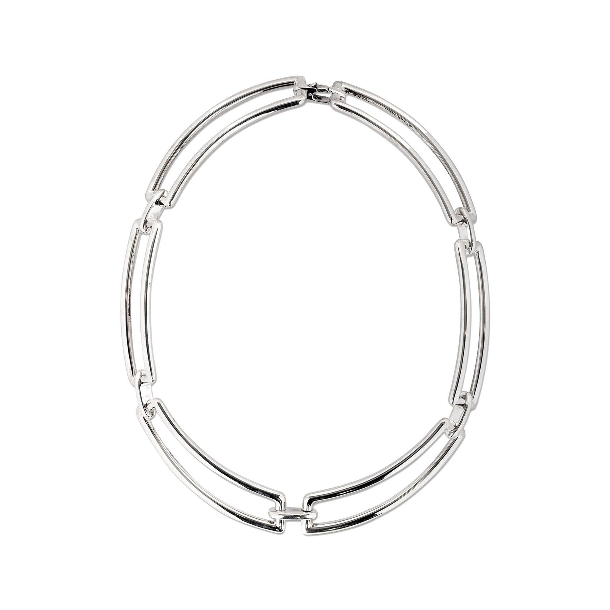 Tiffany & Co. Open Rectangle Link Collar Necklace