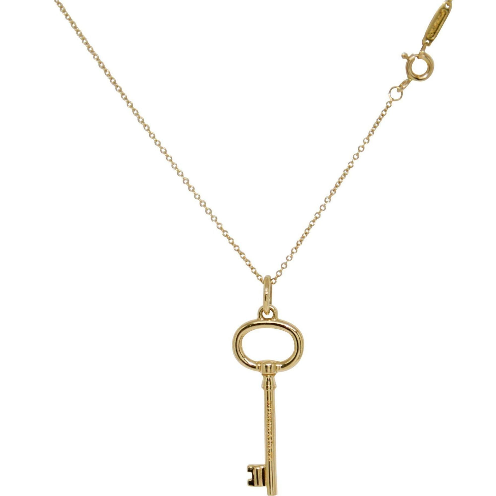 Tiffany & Co. Oval Key Pendant Necklace