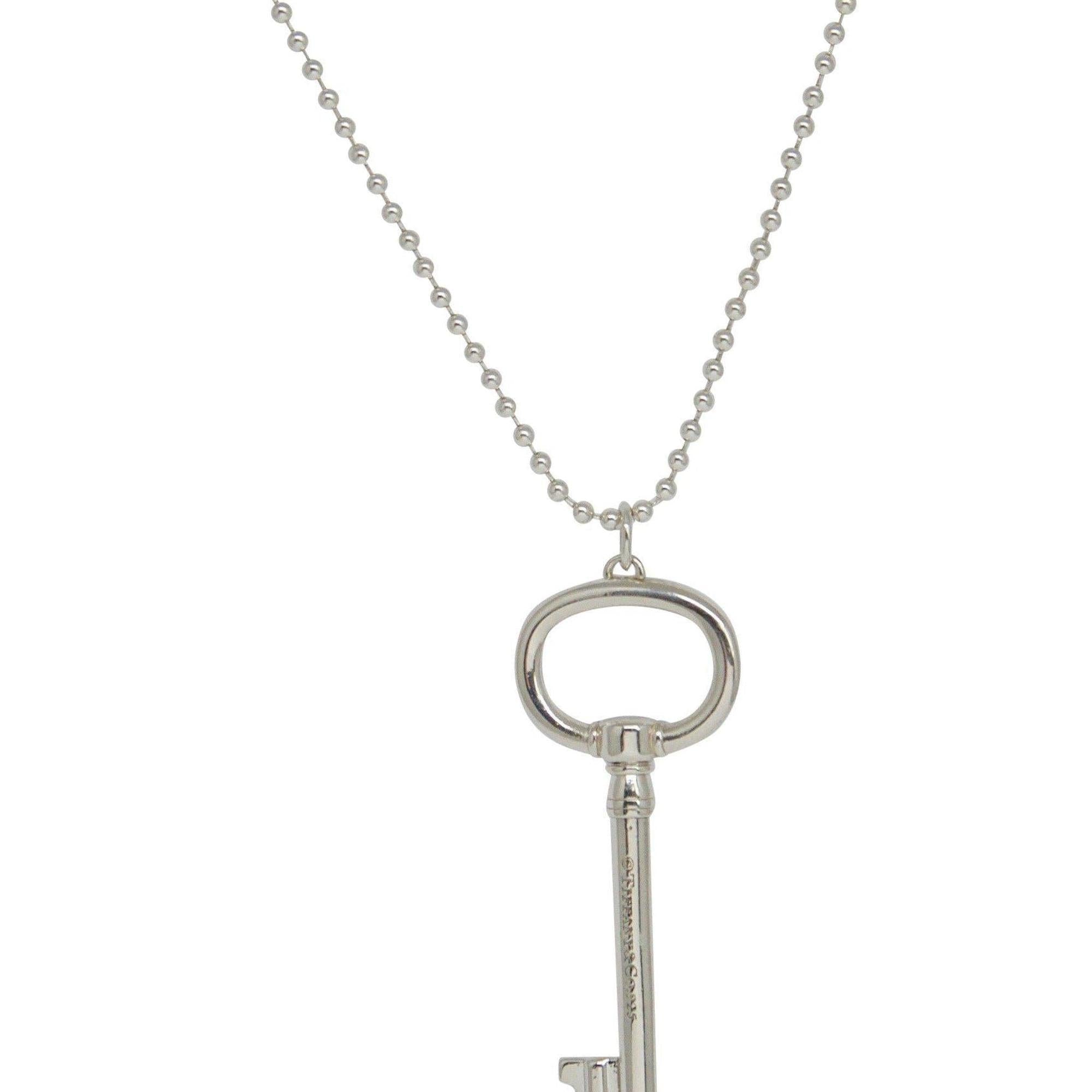 Tiffany & Co. Oval Key Pendant Necklace