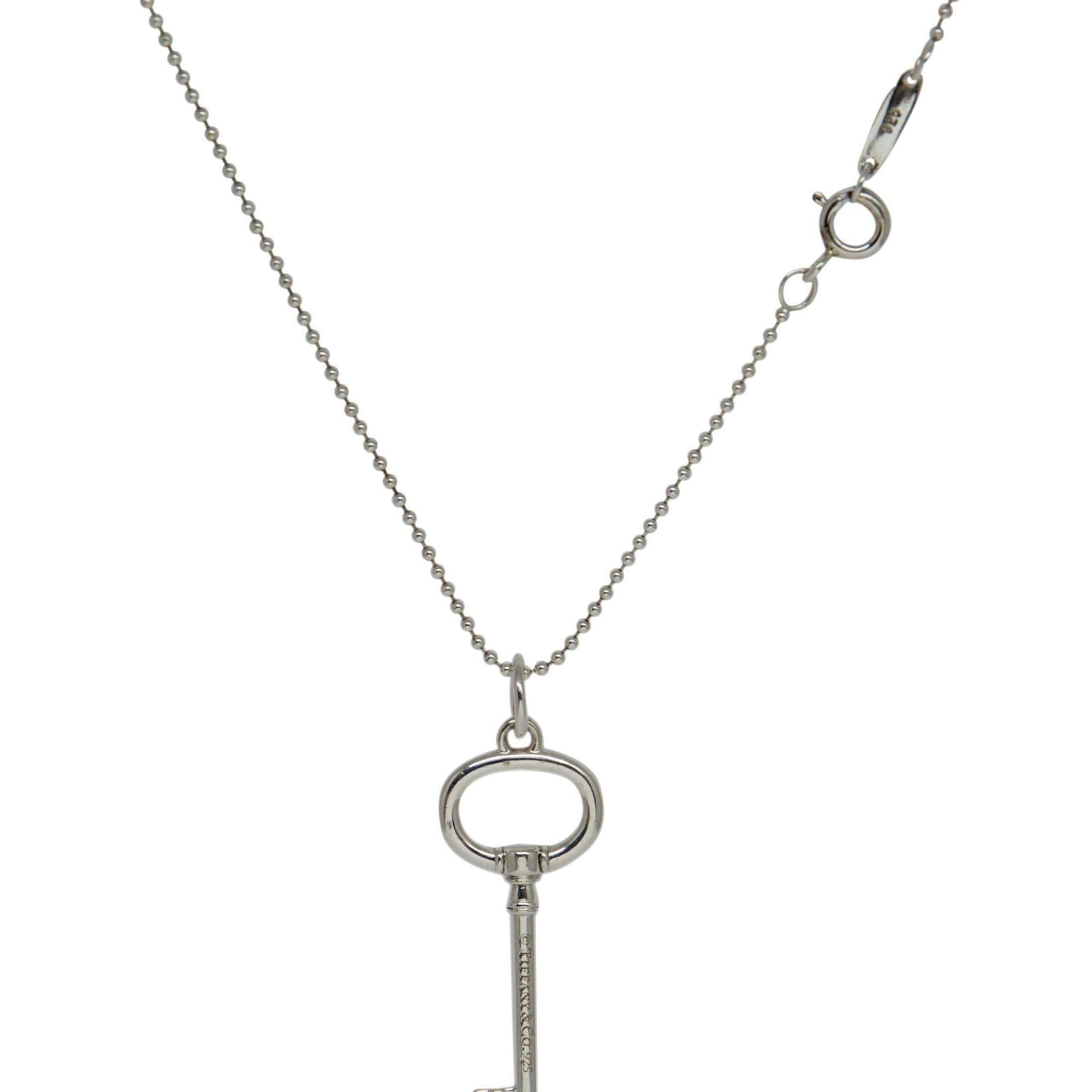 Tiffany & Co. Oval Key Pendant Necklace