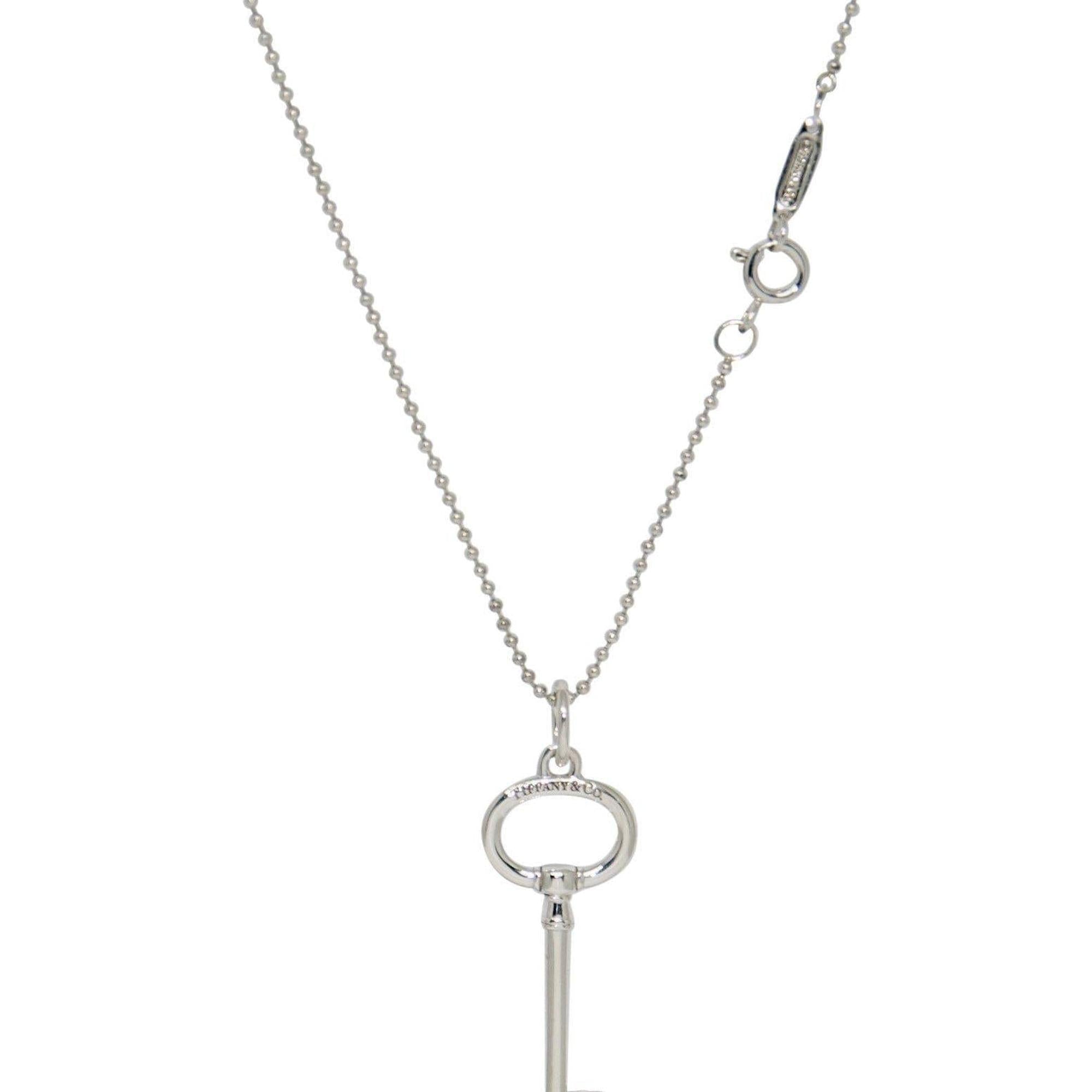 Tiffany & Co. Oval Key Pendant Necklace