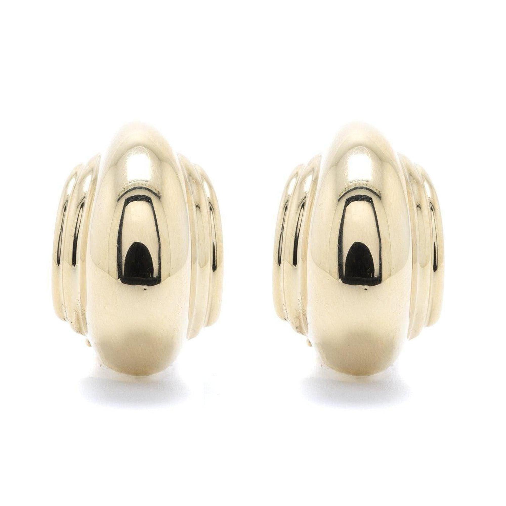 Tiffany & Co. Paloma Picasso 18k Gold Domed Earrings