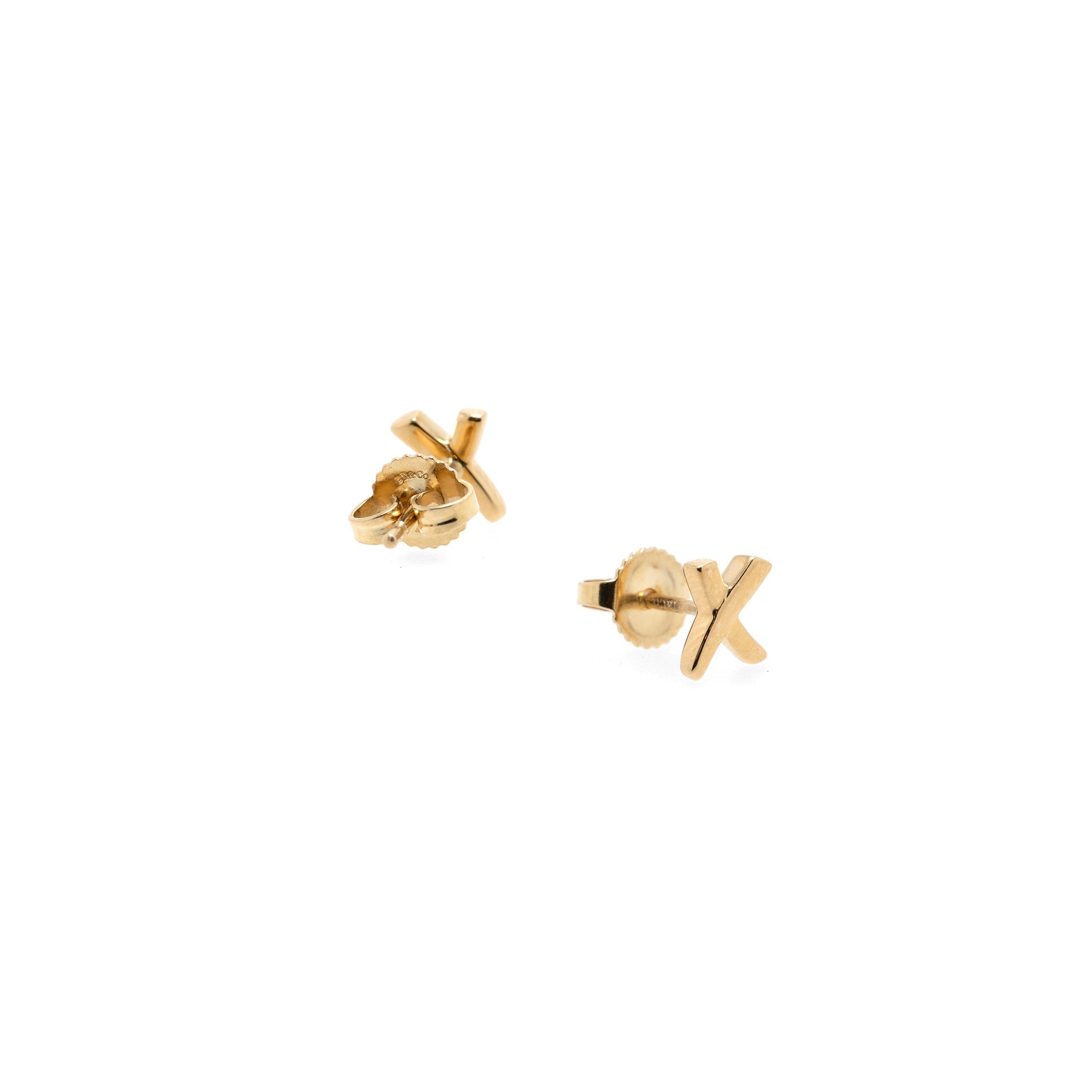 Tiffany & Co. Paloma Picasso 18k Gold Graffiti X Earrings