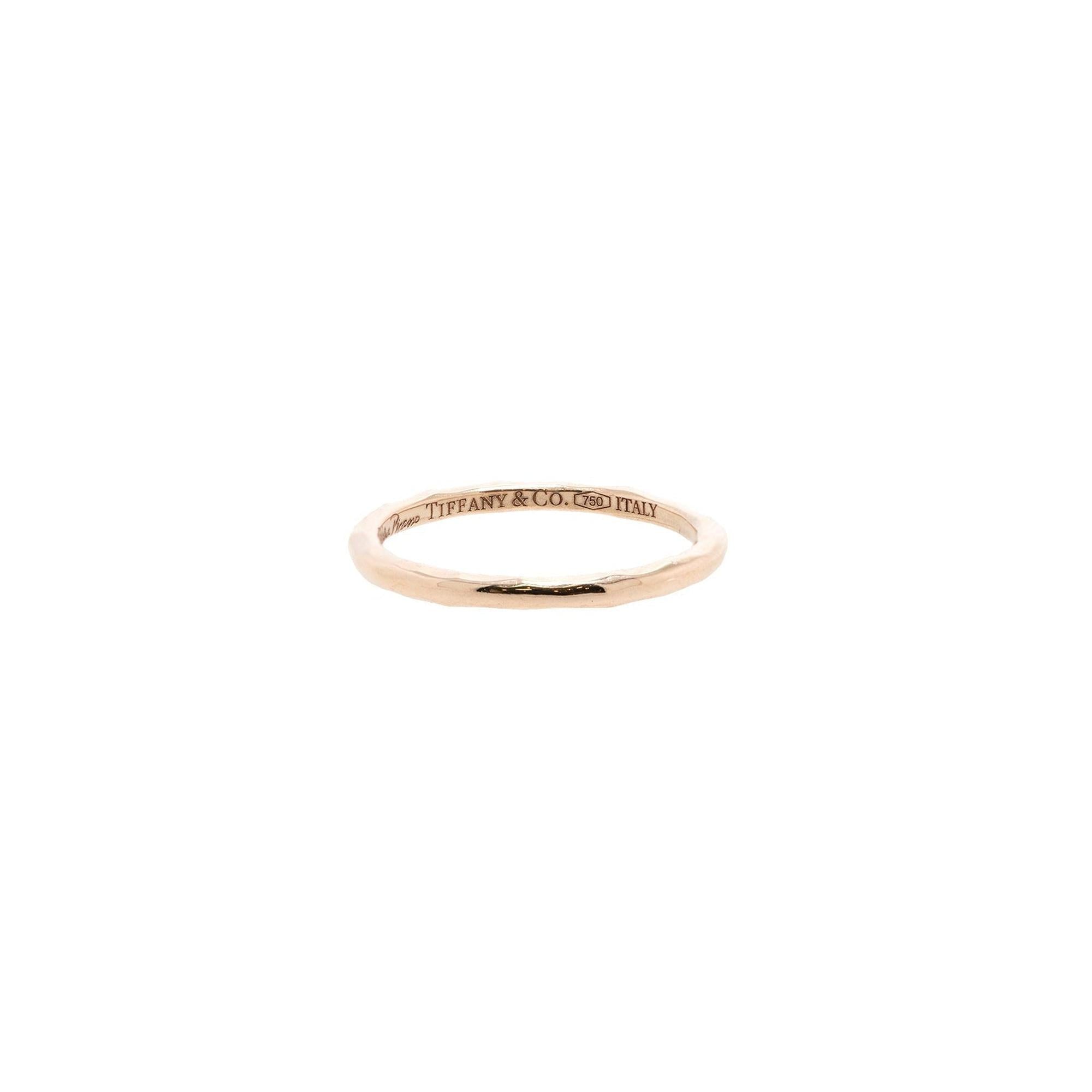 Tiffany & Co. Paloma Picasso 18k Gold Hammered Band Ring