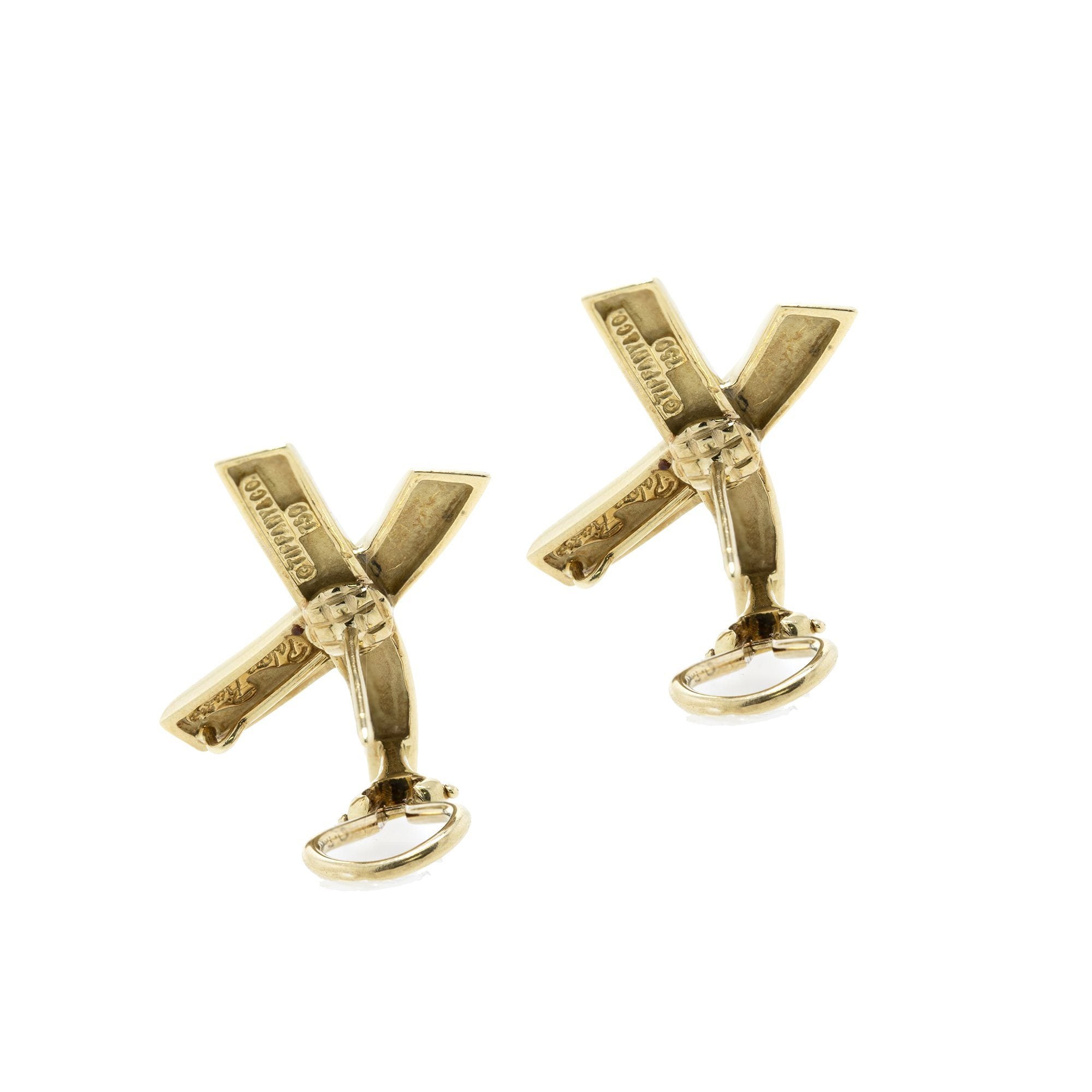 Tiffany & Co. Paloma Picasso 18k Gold Large X Earrings
