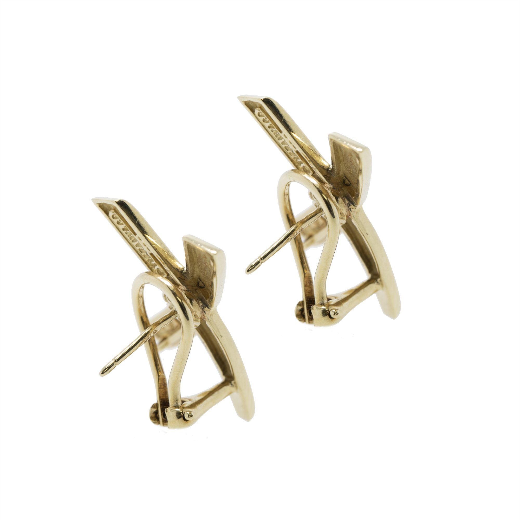 Tiffany & Co. Paloma Picasso 18k Gold Large X Earrings