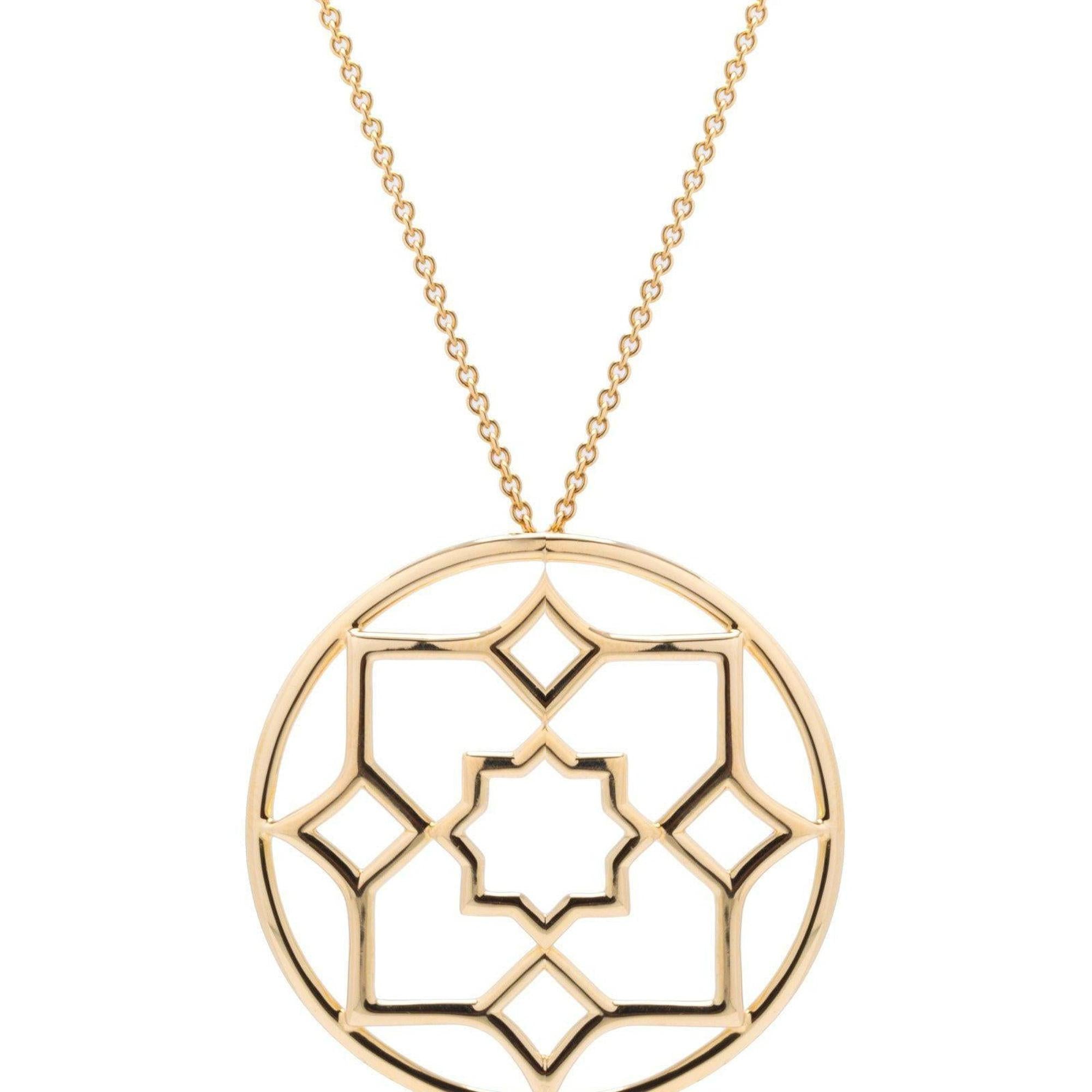 Tiffany & Co. Paloma Picasso 18k Large Zellige Medallion Pendant Necklace