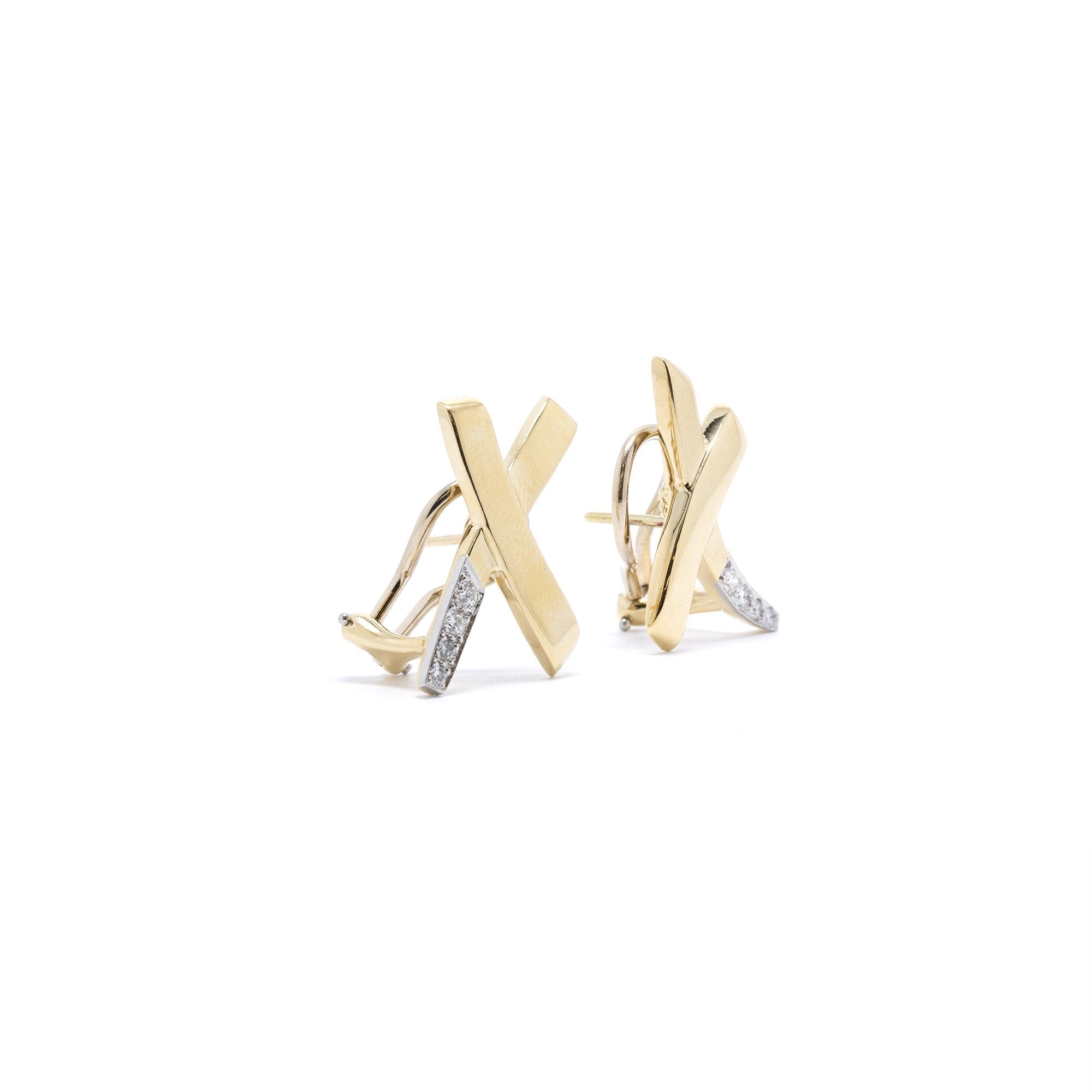 Tiffany & Co. Paloma Picasso Diamond X Earrings