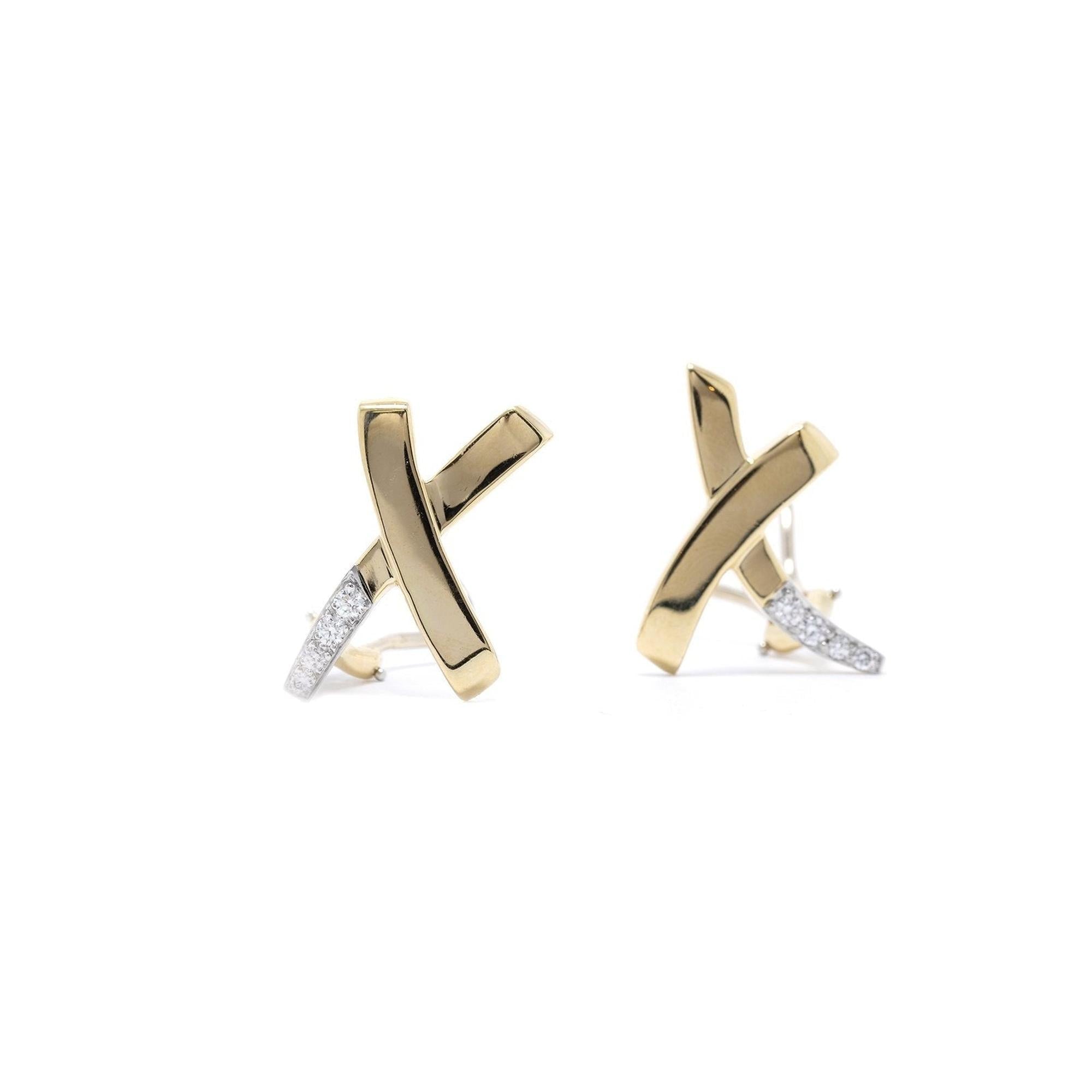 Tiffany & Co. Paloma Picasso Diamond X Earrings