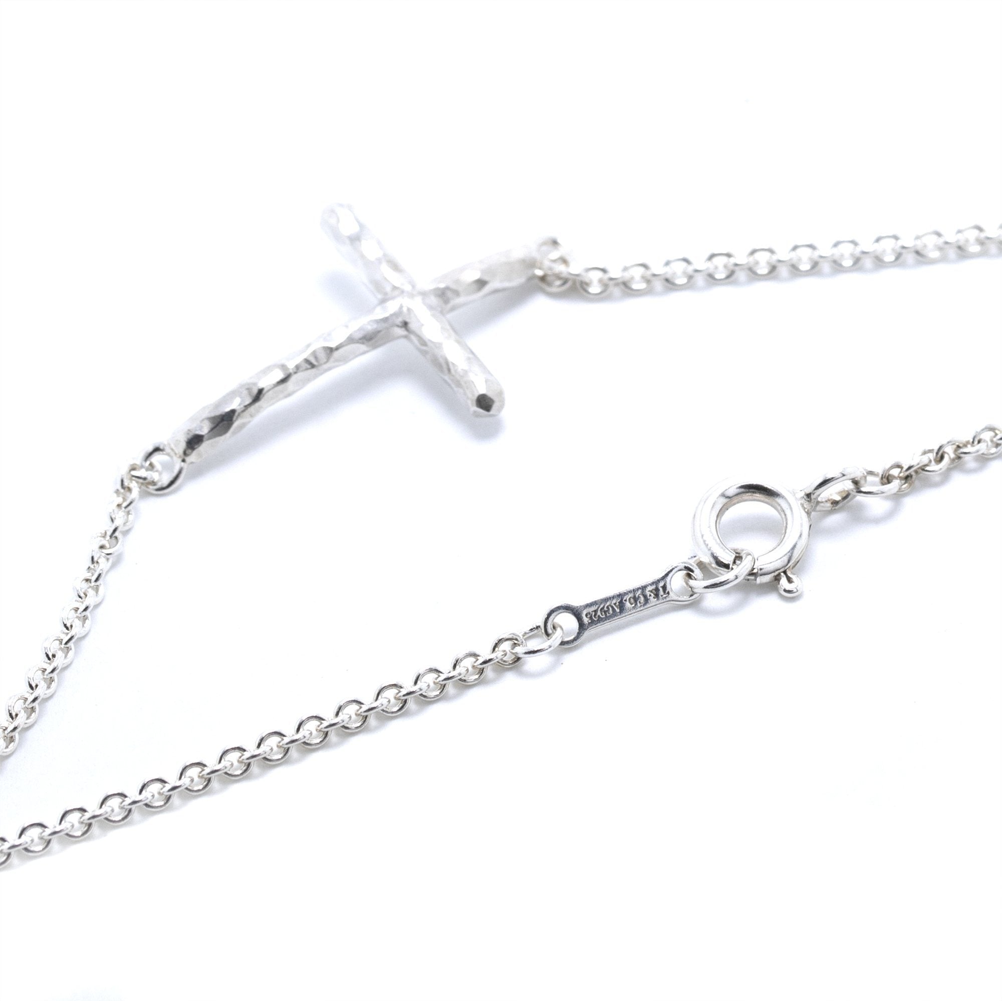 Tiffany & Co. Paloma Picasso Hammered Cross Bracelet