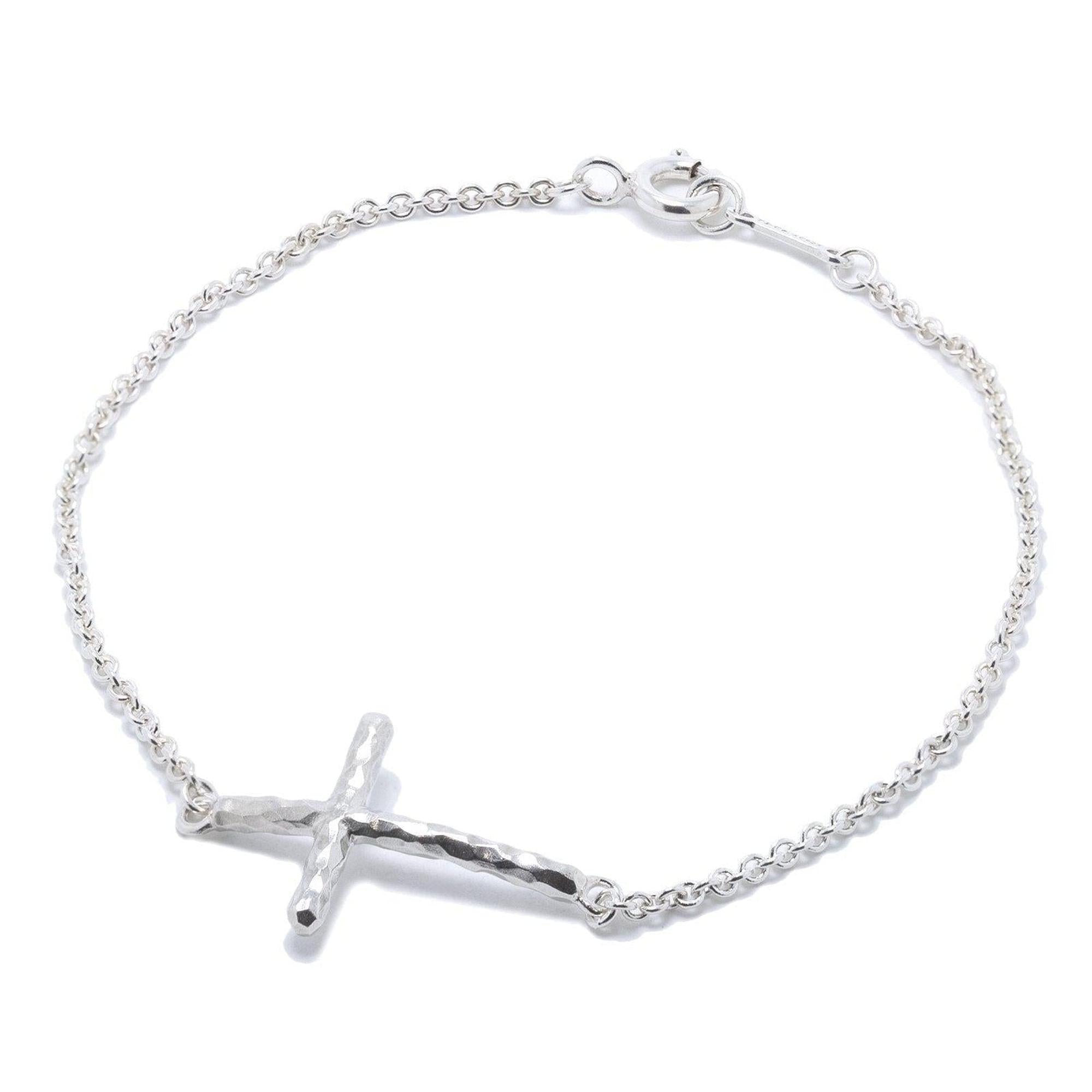 Tiffany & Co. Paloma Picasso Hammered Cross Bracelet