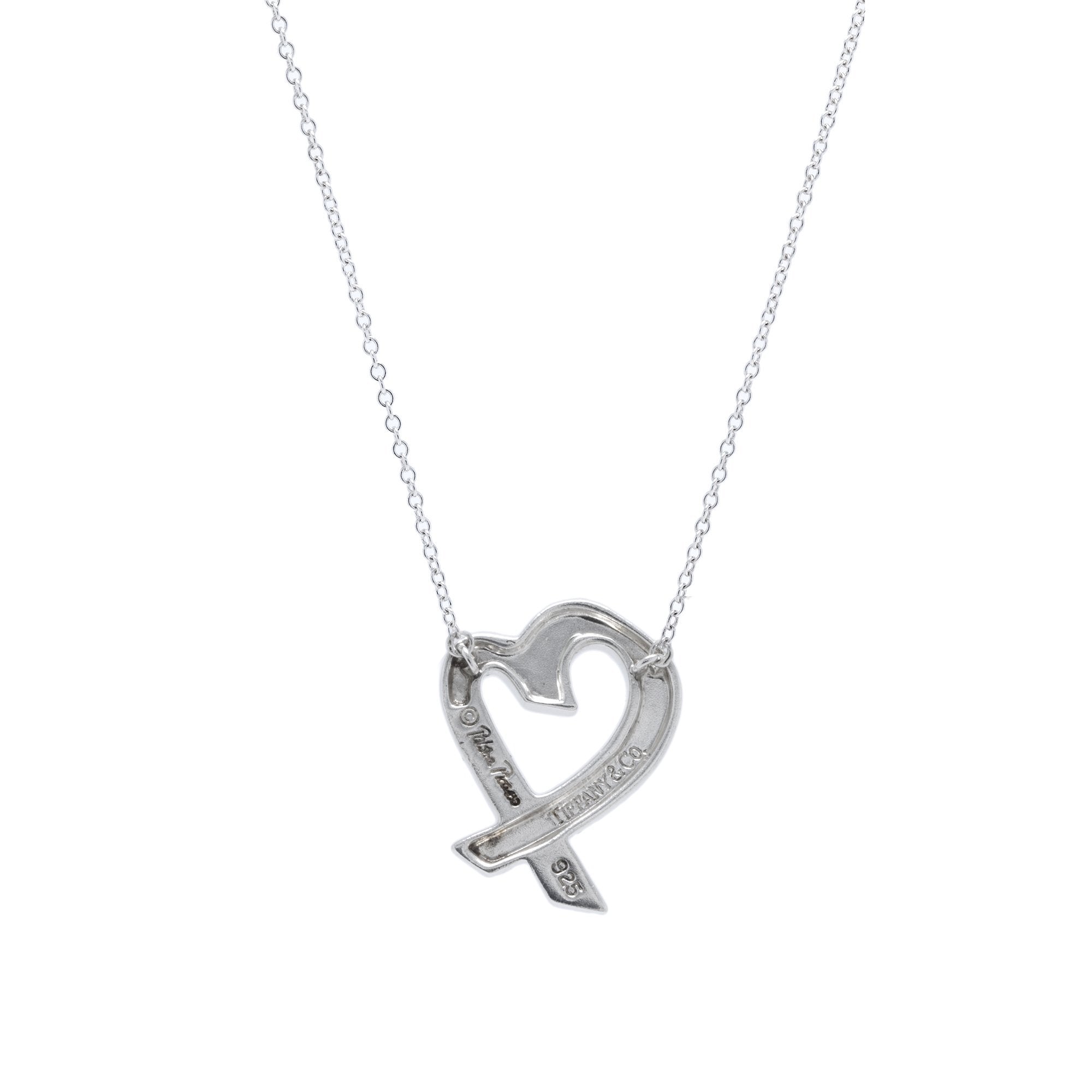 Tiffany & Co. Paloma Picasso Medium Loving Heart Pendant Necklace