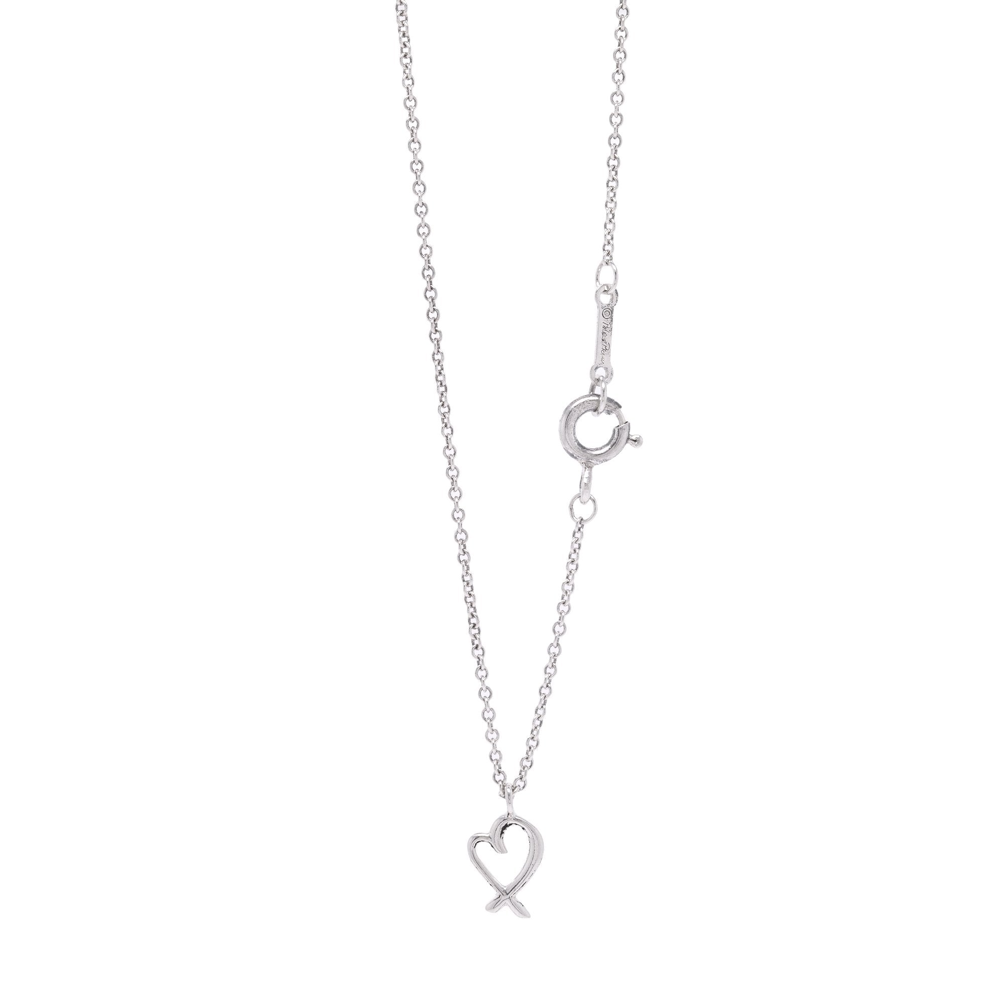 Tiffany & Co. Paloma Picasso Mini Loving Heart Pendant Necklace