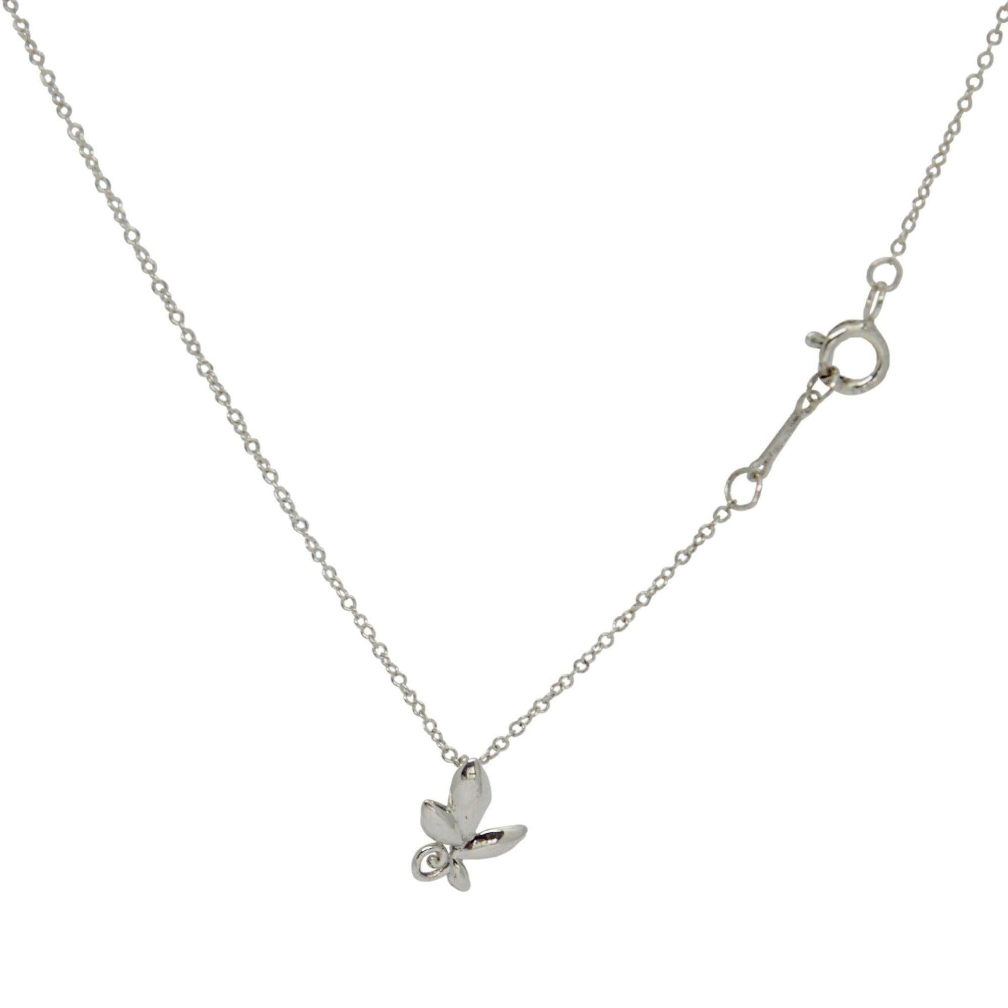 Tiffany & Co. Paloma Picasso Mini Olive Leaf Pendant Necklace
