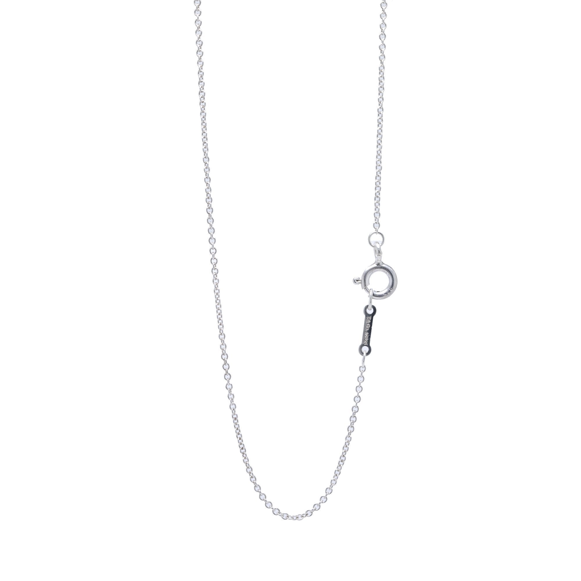 Tiffany & Co. Paloma Picasso Olive Leaf Heart Pendant Necklace