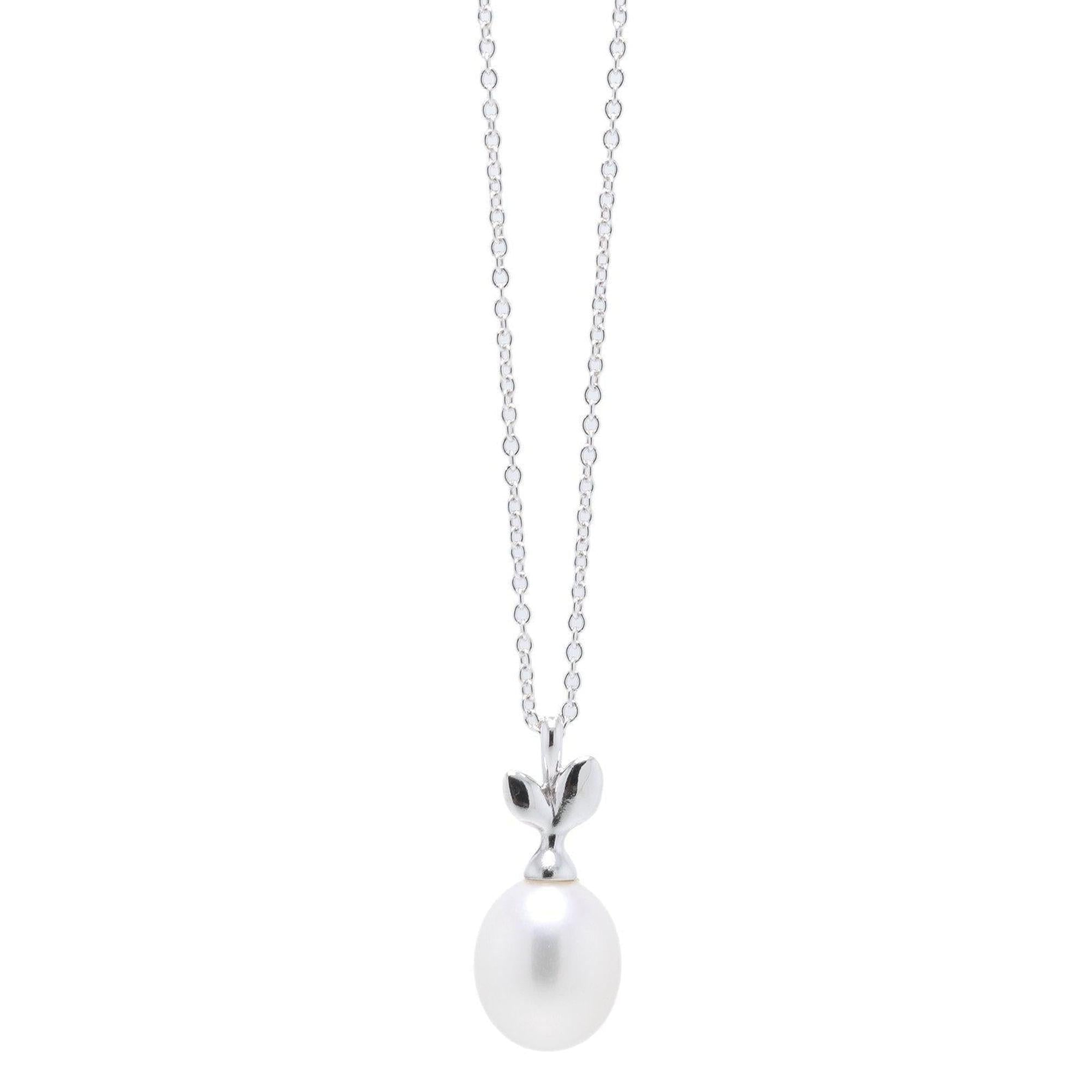 Tiffany & Co. Paloma Picasso Olive Leaf Pearl Pendant Necklace
