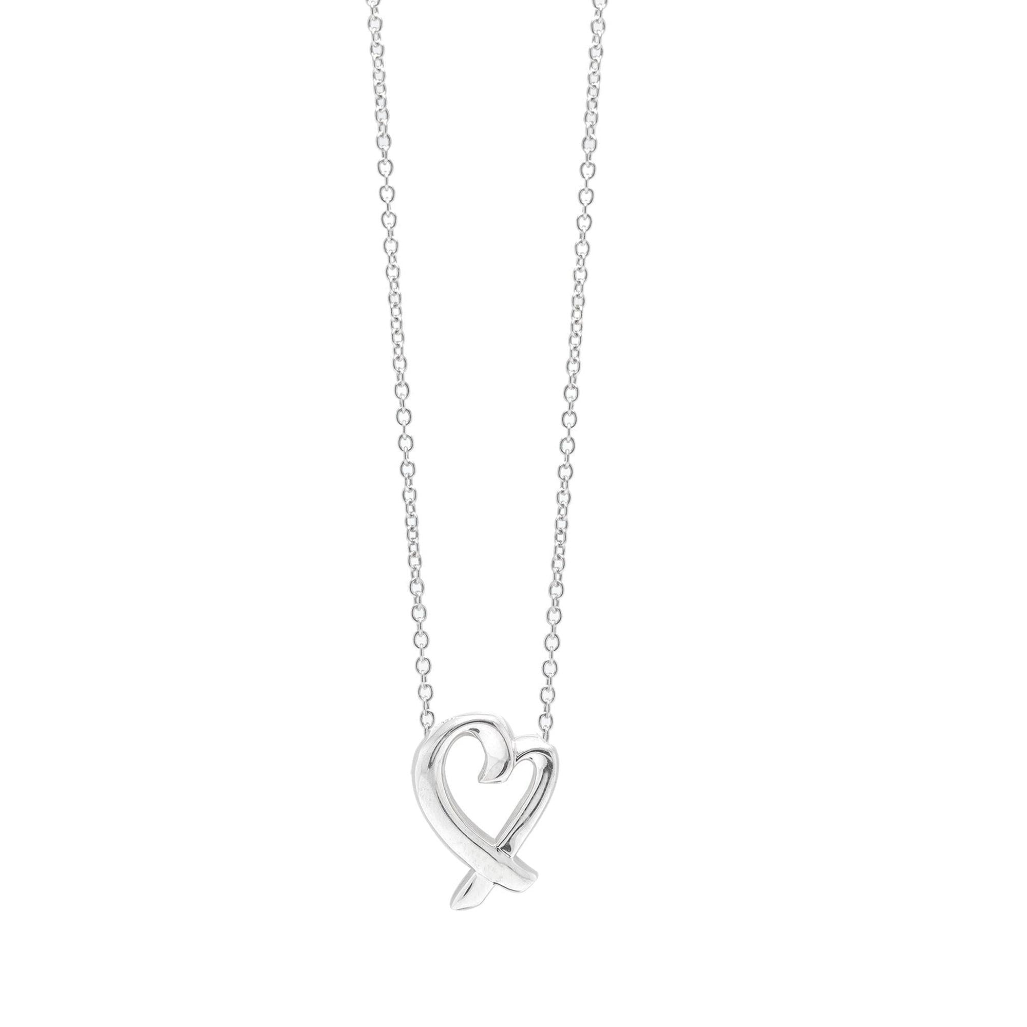 Tiffany & Co. Paloma Picasso Small Loving Heart Pendant Necklace