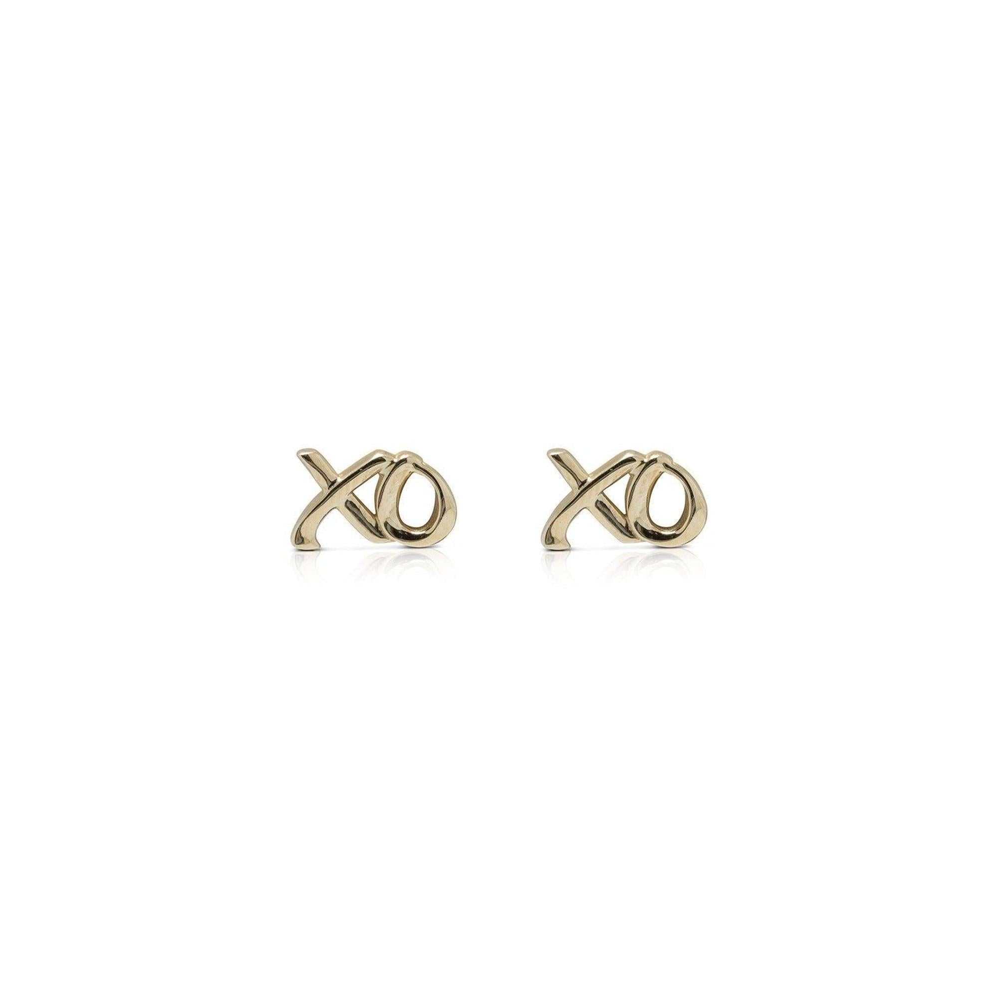 Tiffany & Co. Paloma's Graffiti 18k Gold Love & Kisses Earrings