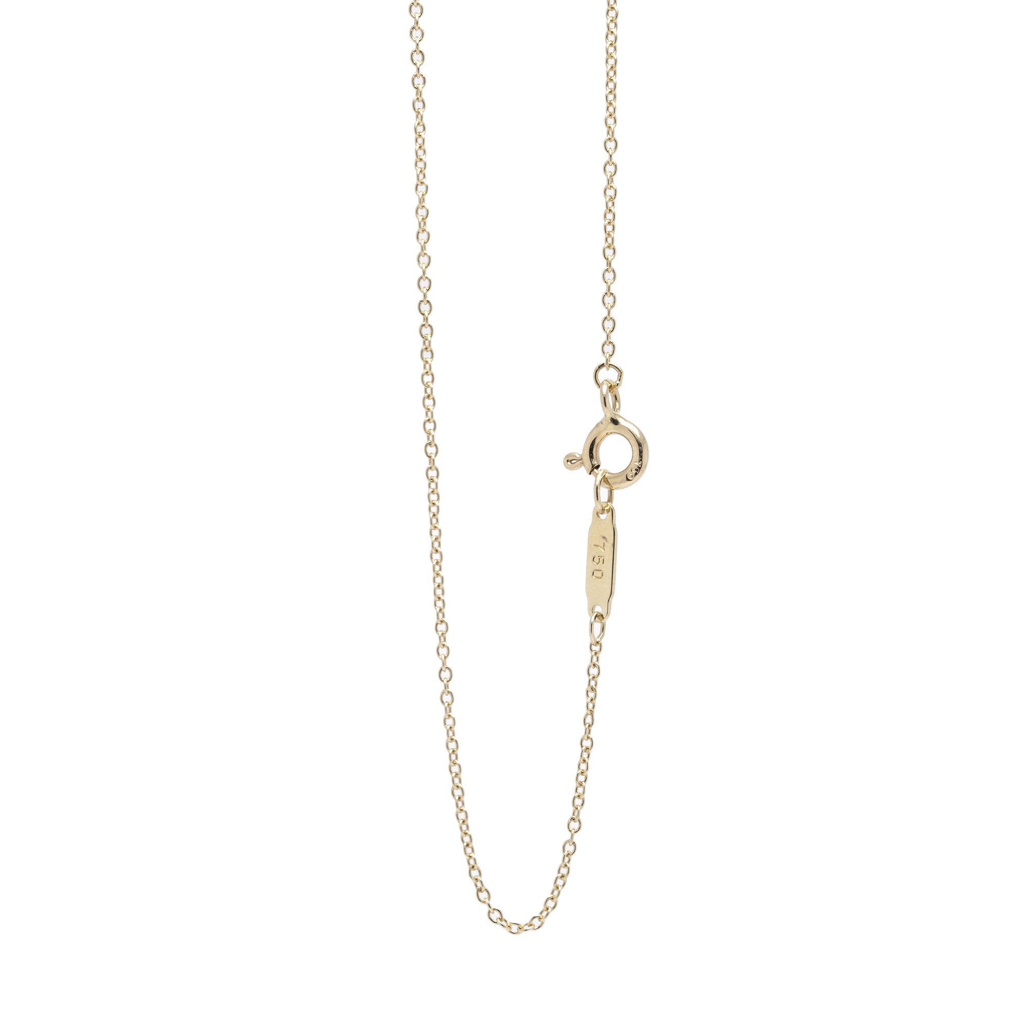 Tiffany & Co. Pave Diamond Heart Pendant Necklace