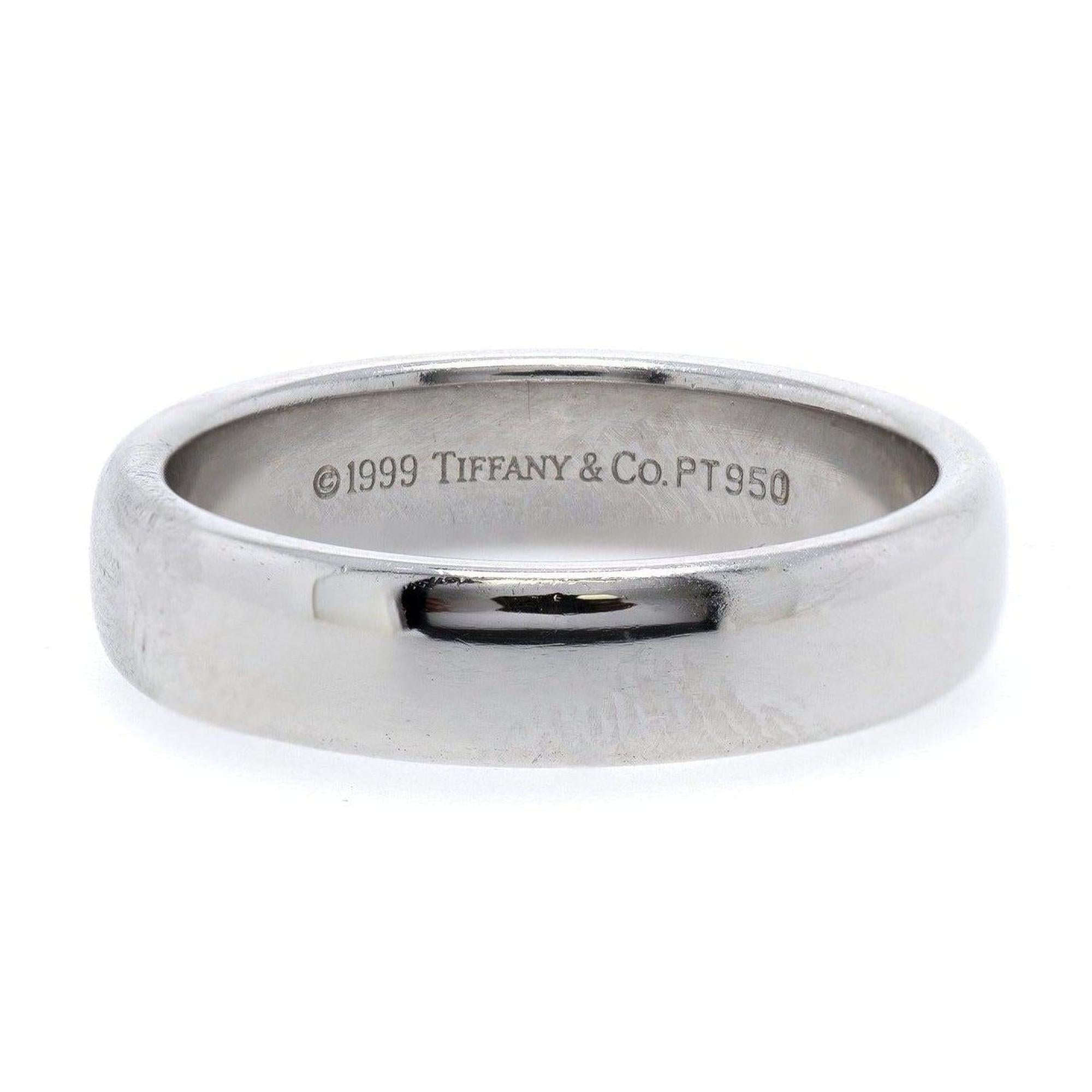 Tiffany & Co. Platinum Classic Wedding Band