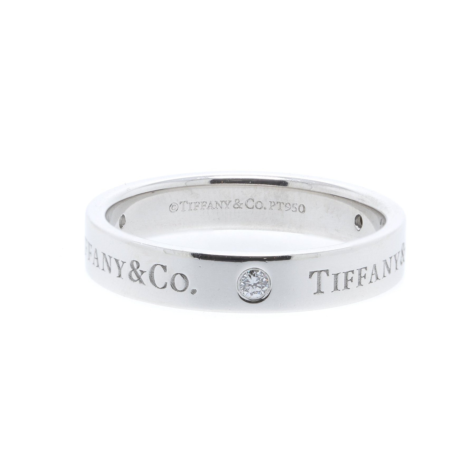 Tiffany & Co. Platinum & Diamond Band Ring