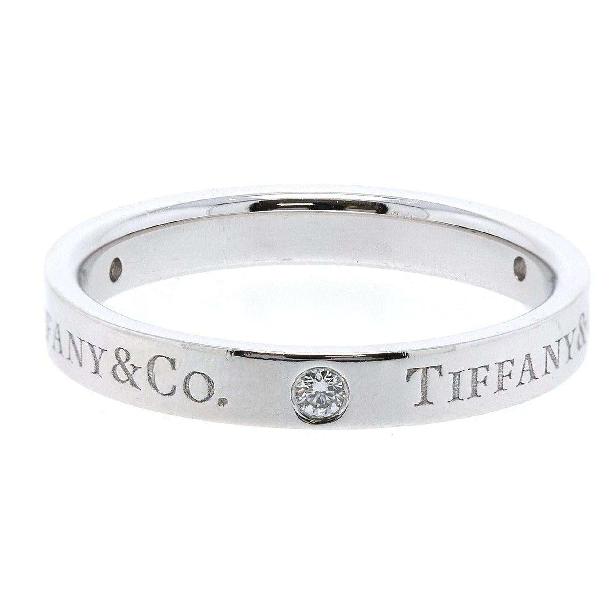 Tiffany & Co. Platinum & Diamond Band Ring