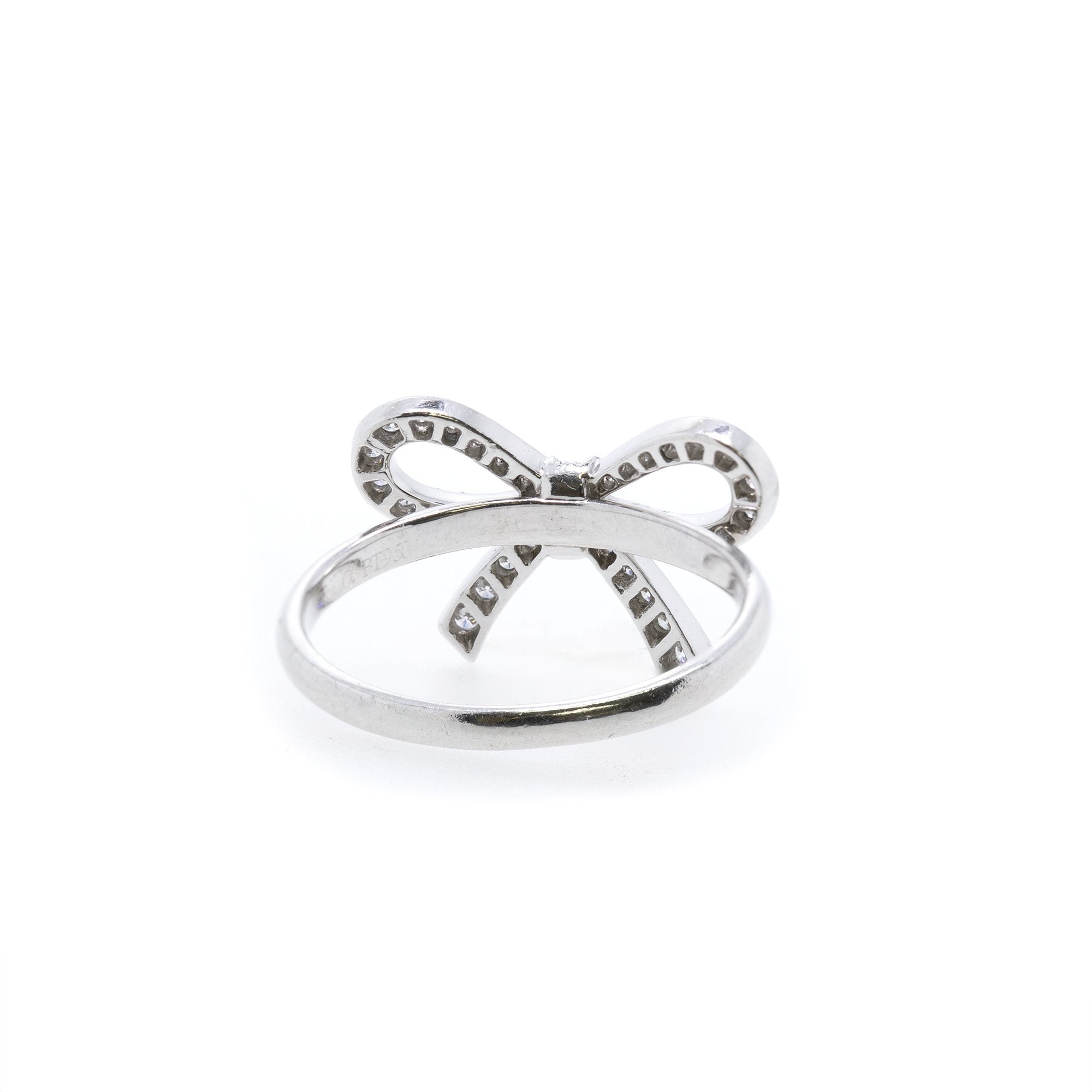Tiffany & Co. Platinum & Diamond Bow Ring