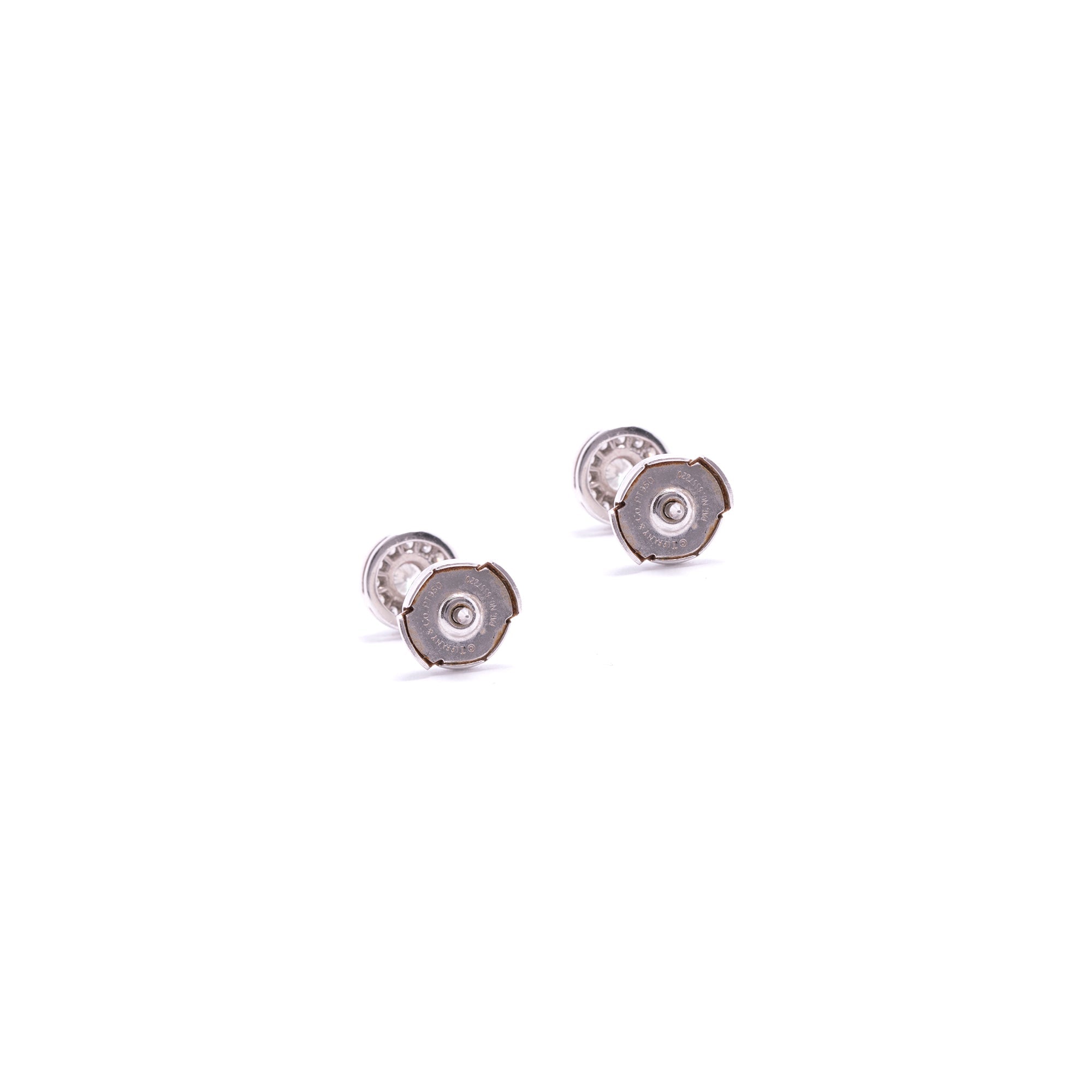 Tiffany & Co. Platinum Diamond Circlet Earrings