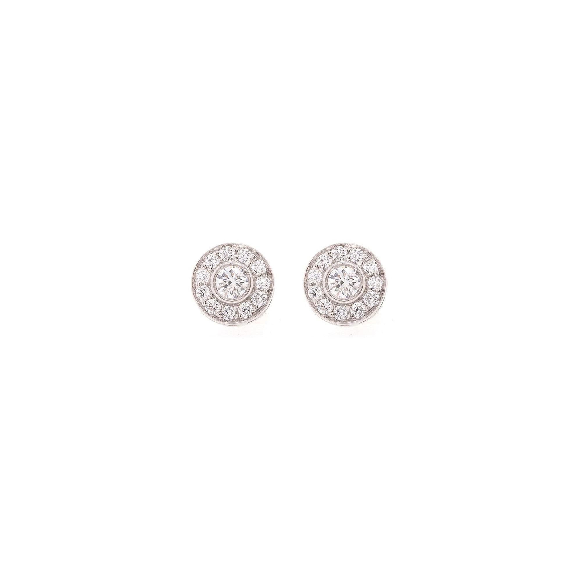 Tiffany & Co. Platinum Diamond Circlet Earrings