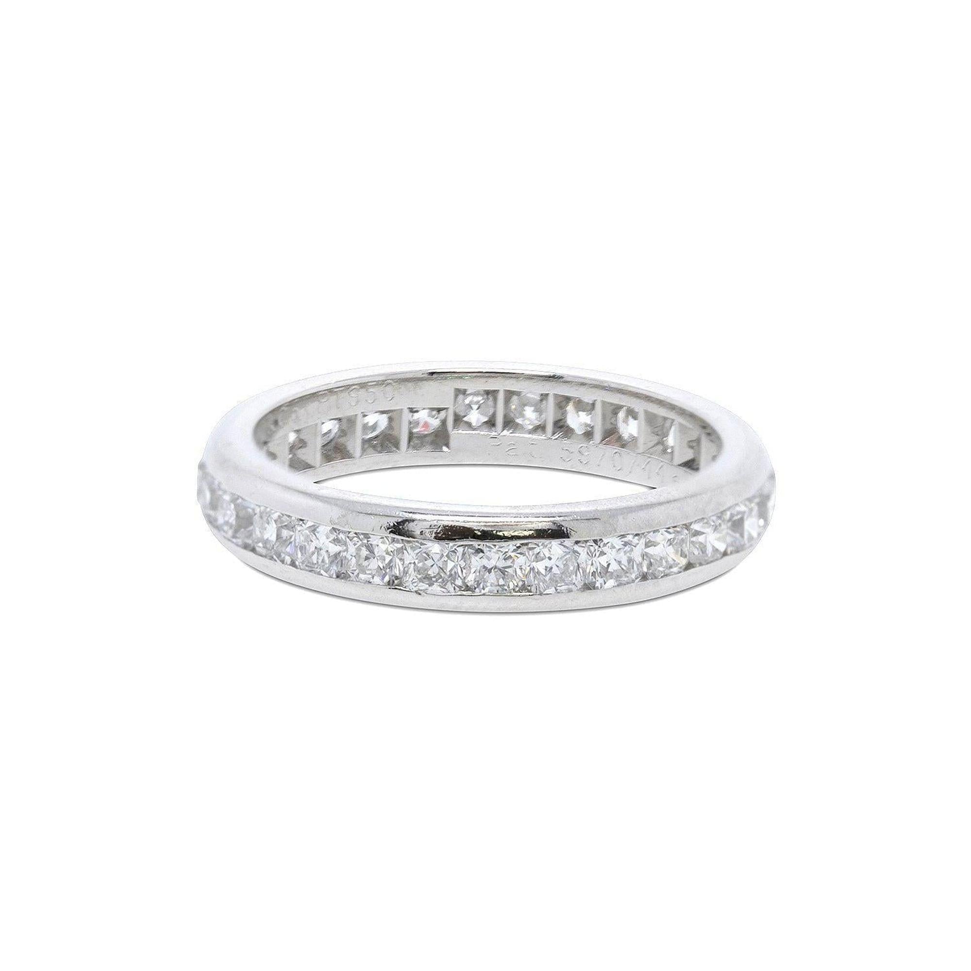 Tiffany & Co. Platinum Diamond Eternity Lucida Band Ring