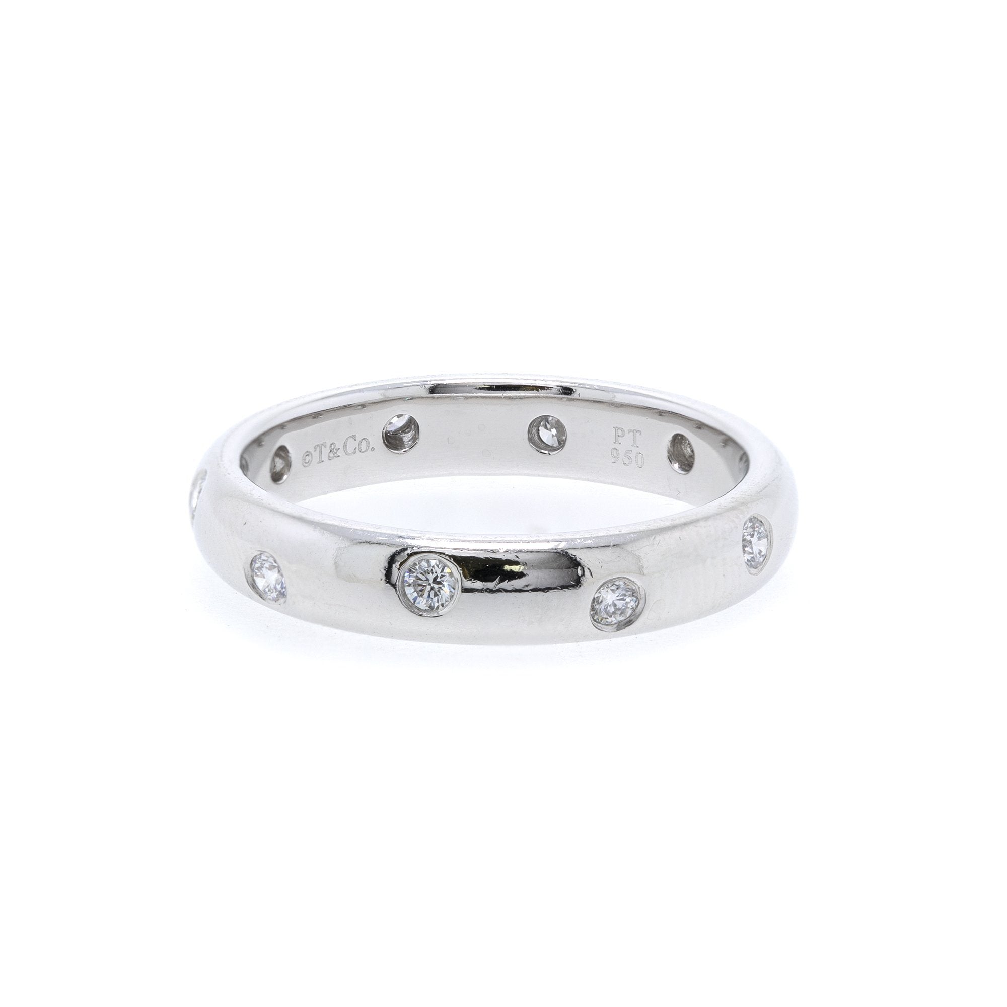 Tiffany & Co. Platinum & Diamond Etoile Band Ring