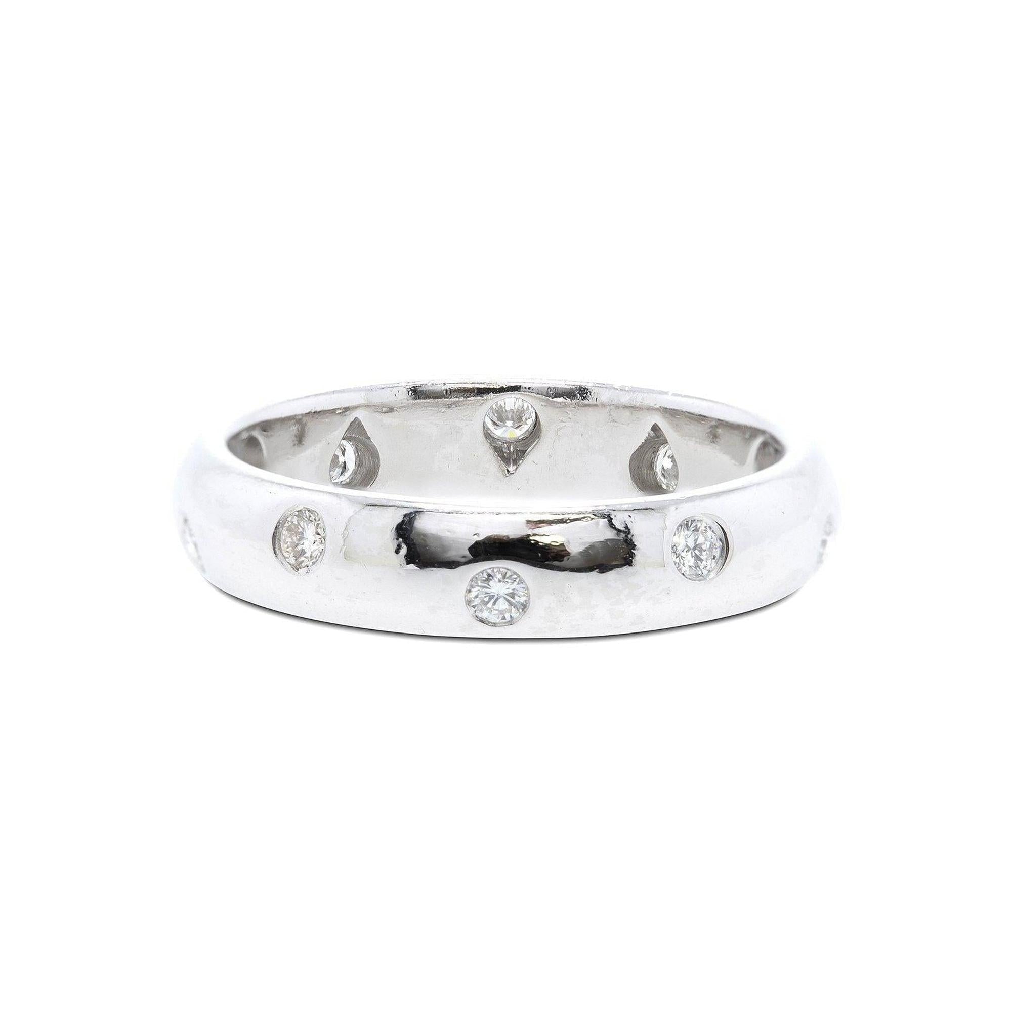 Tiffany & Co. Platinum & Diamond Etoile Band Ring