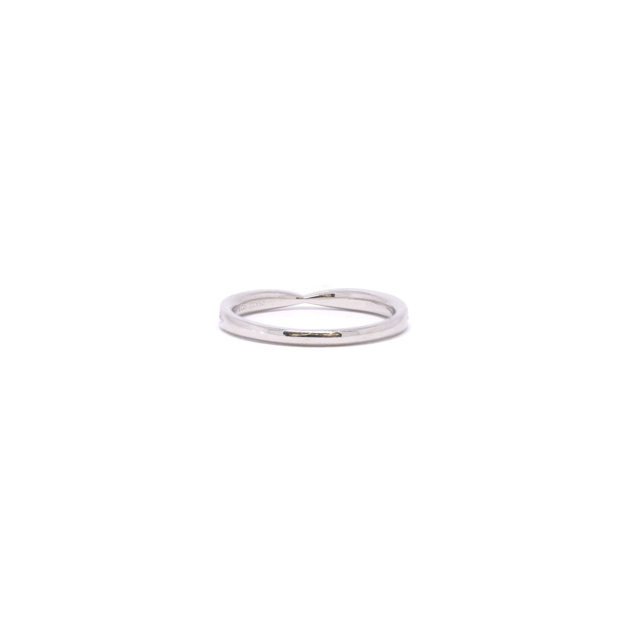 Tiffany & Co. Platinum & Diamond Harmony Band Ring