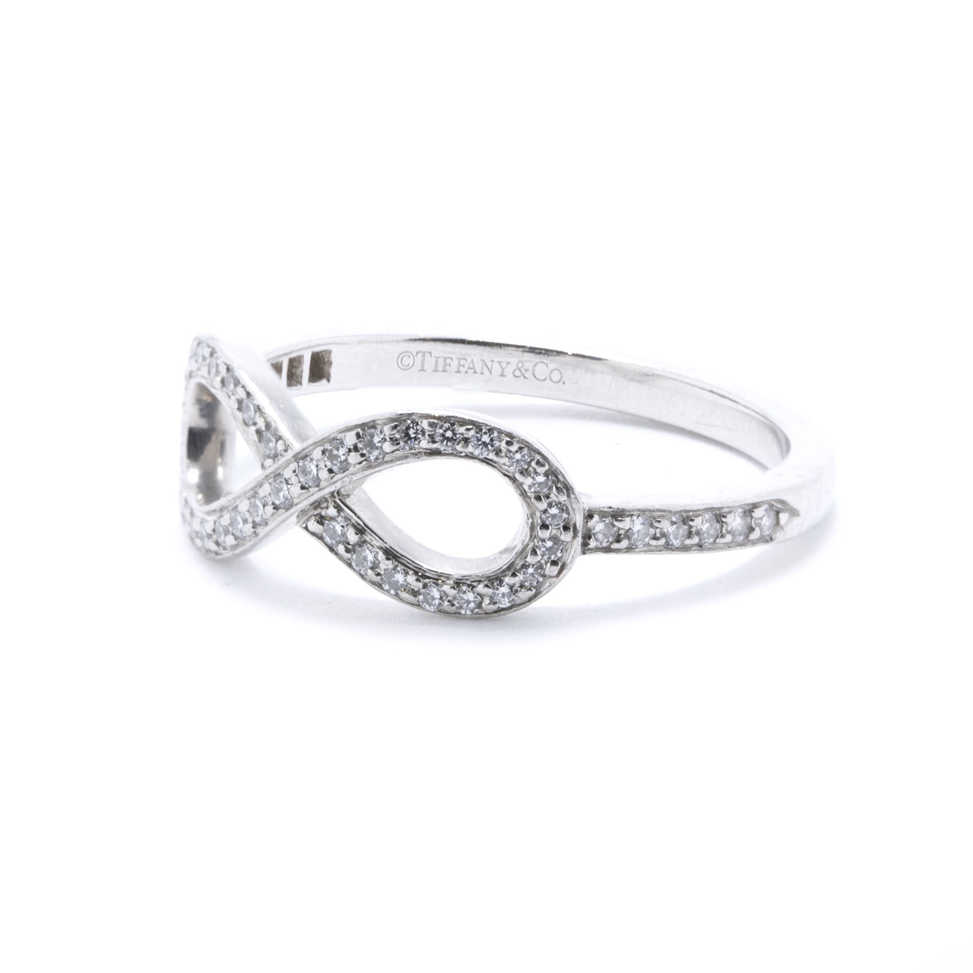 Tiffany & Co. Platinum & Diamond Infinity Ring