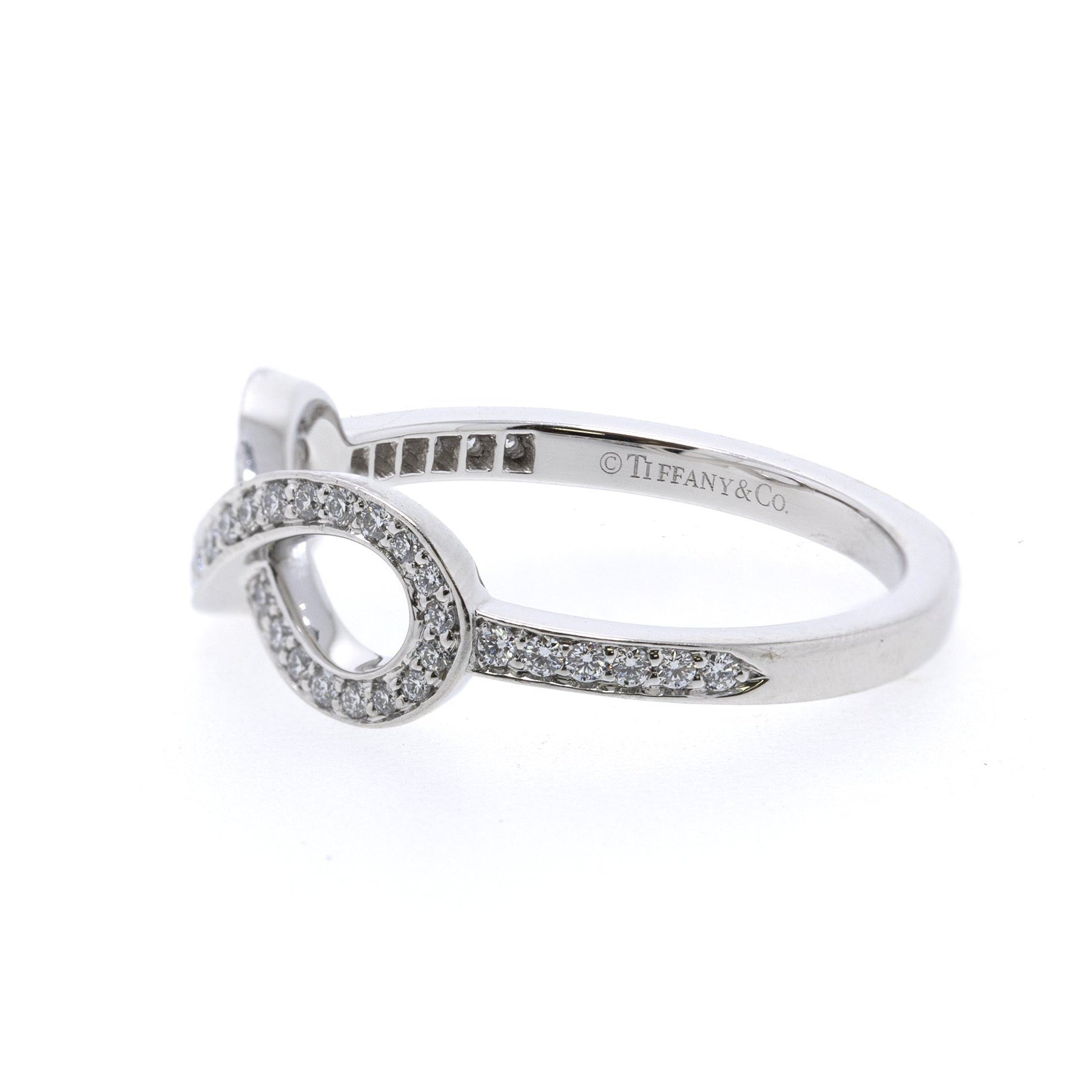 Tiffany & Co. Platinum & Diamond Infinity Ring