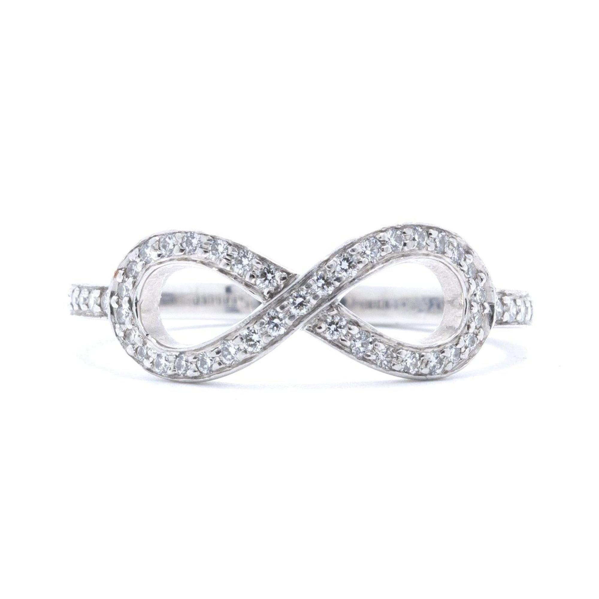 Tiffany & Co. Platinum & Diamond Infinity Ring