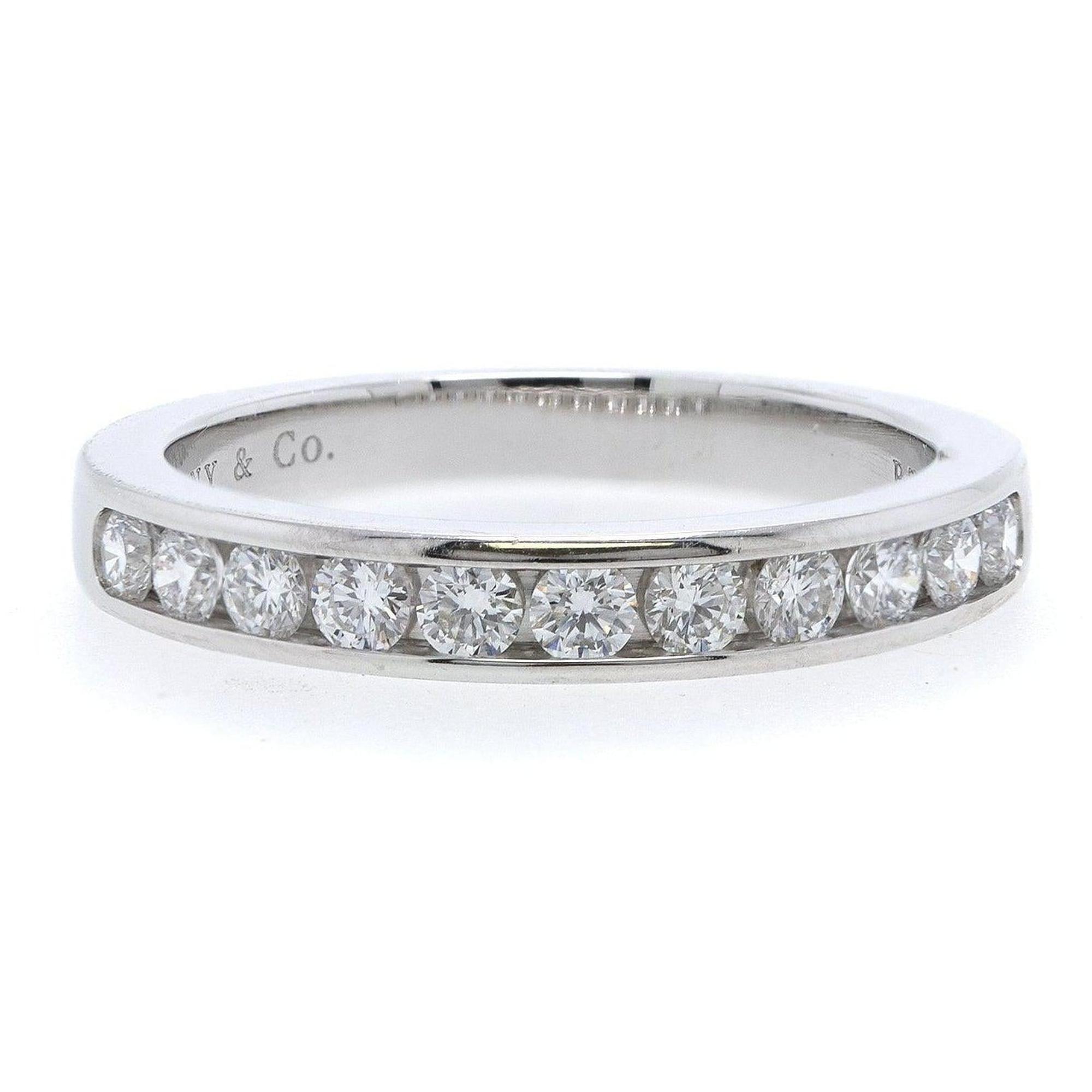 Tiffany & Co. Platinum & Diamond Wedding Band Ring