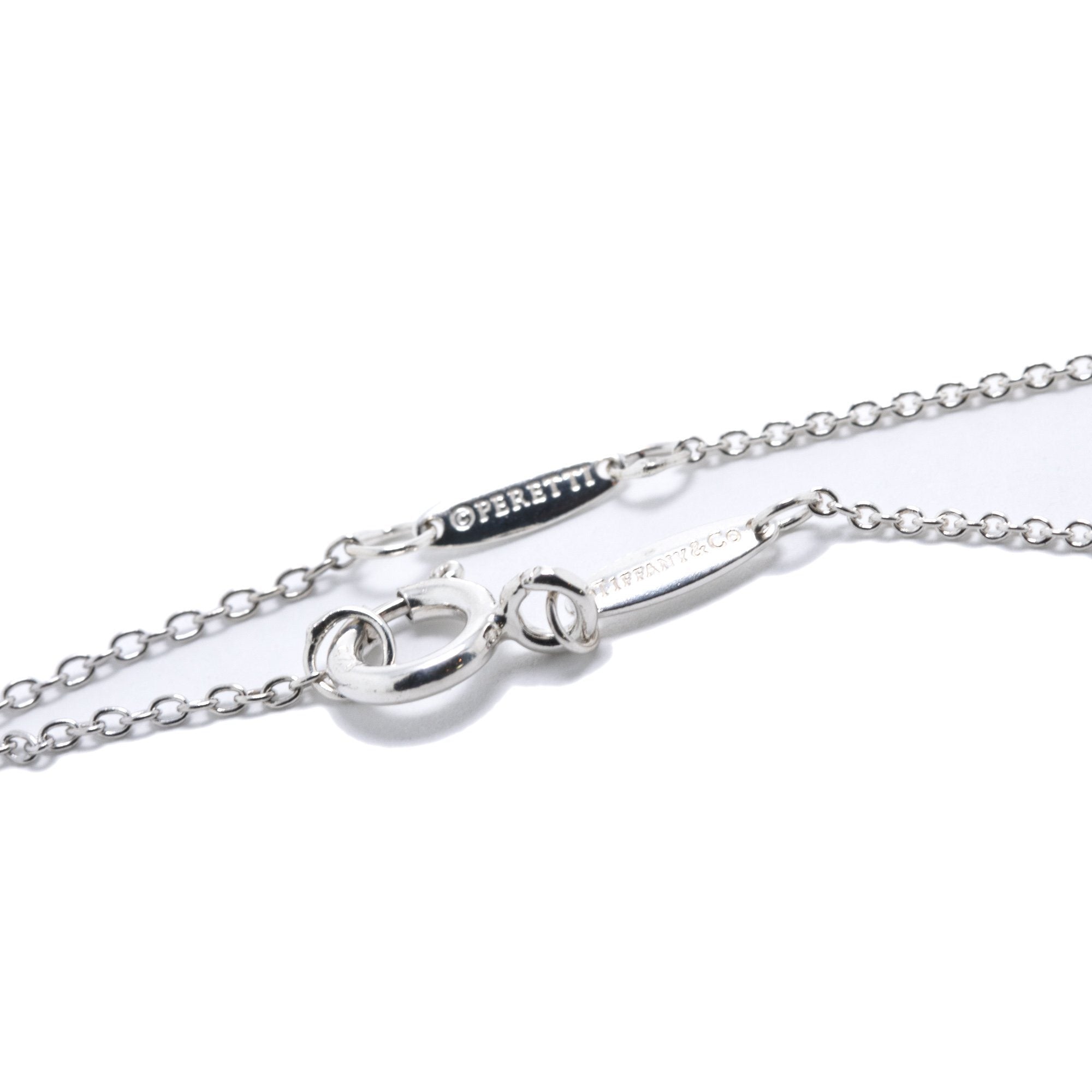 Tiffany & Co. Platinum Elsa Peretti Cross Pendant Necklace