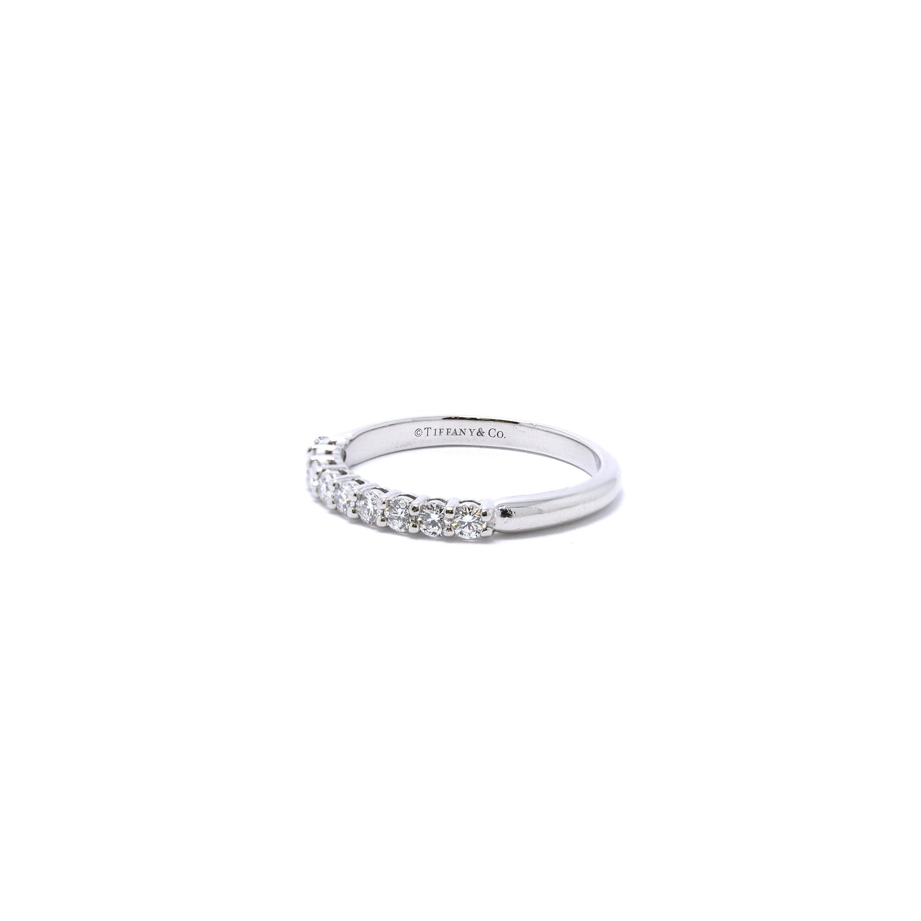 Tiffany & Co. Platinum Embrace Diamond Band Ring