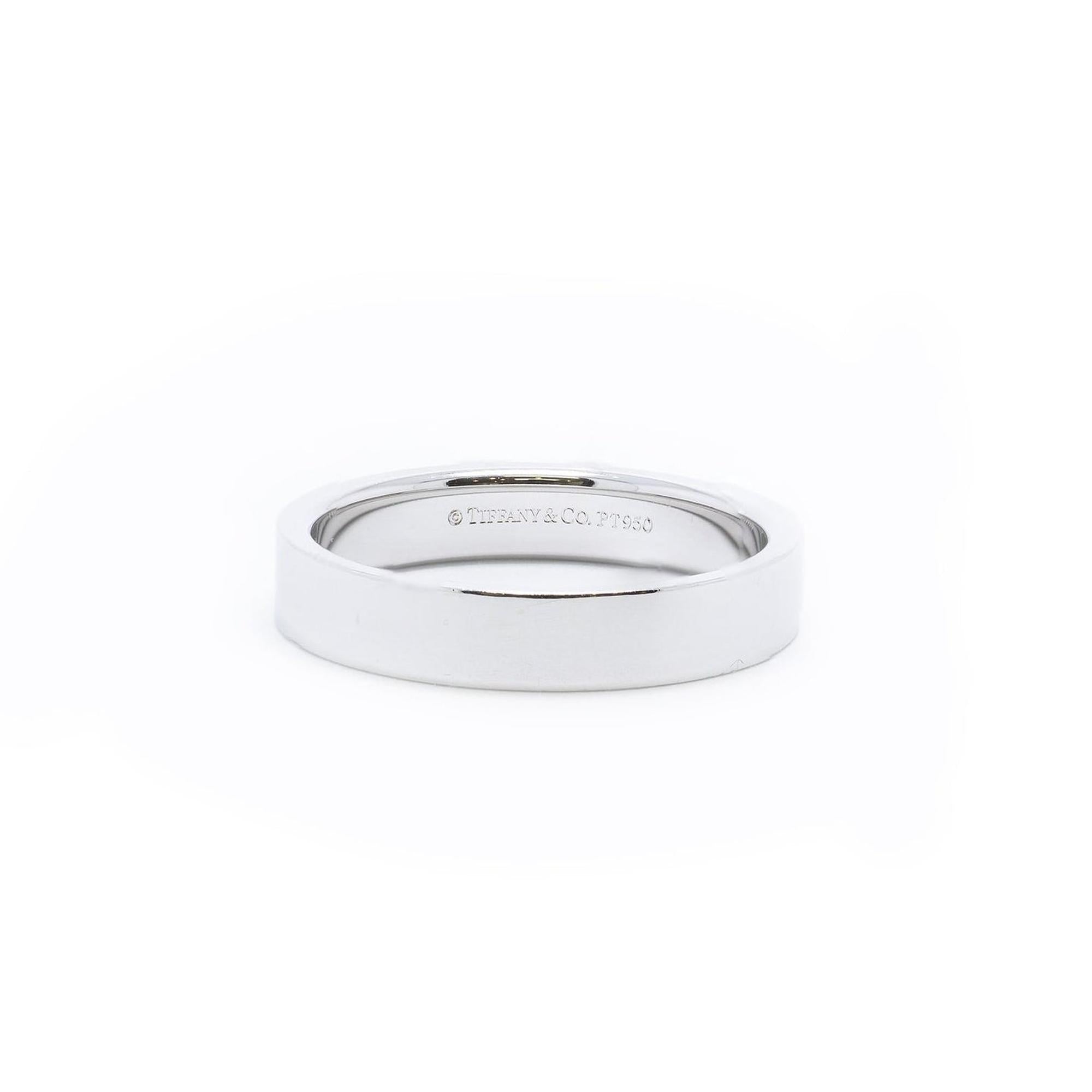 Tiffany & Co. Platinum Essential Band Ring