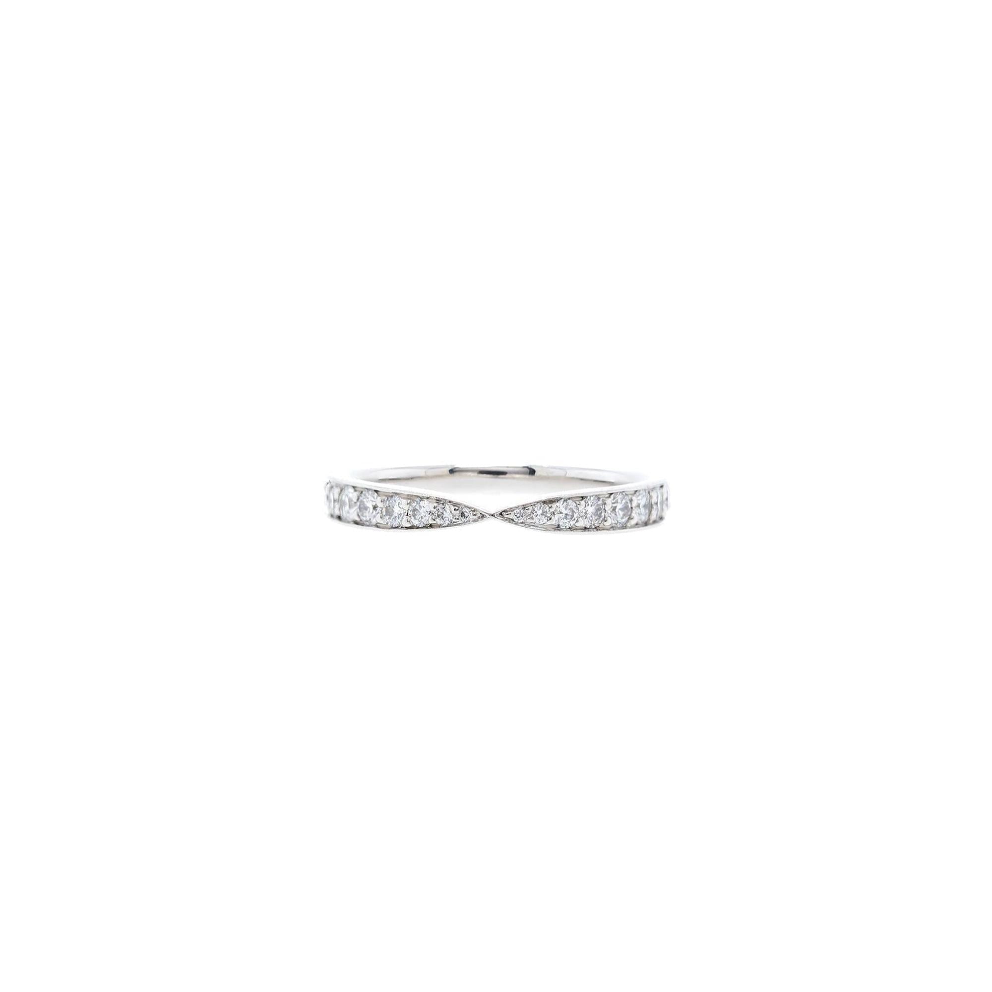 Tiffany & Co. Platinum Harmony Diamond Wedding Band Ring
