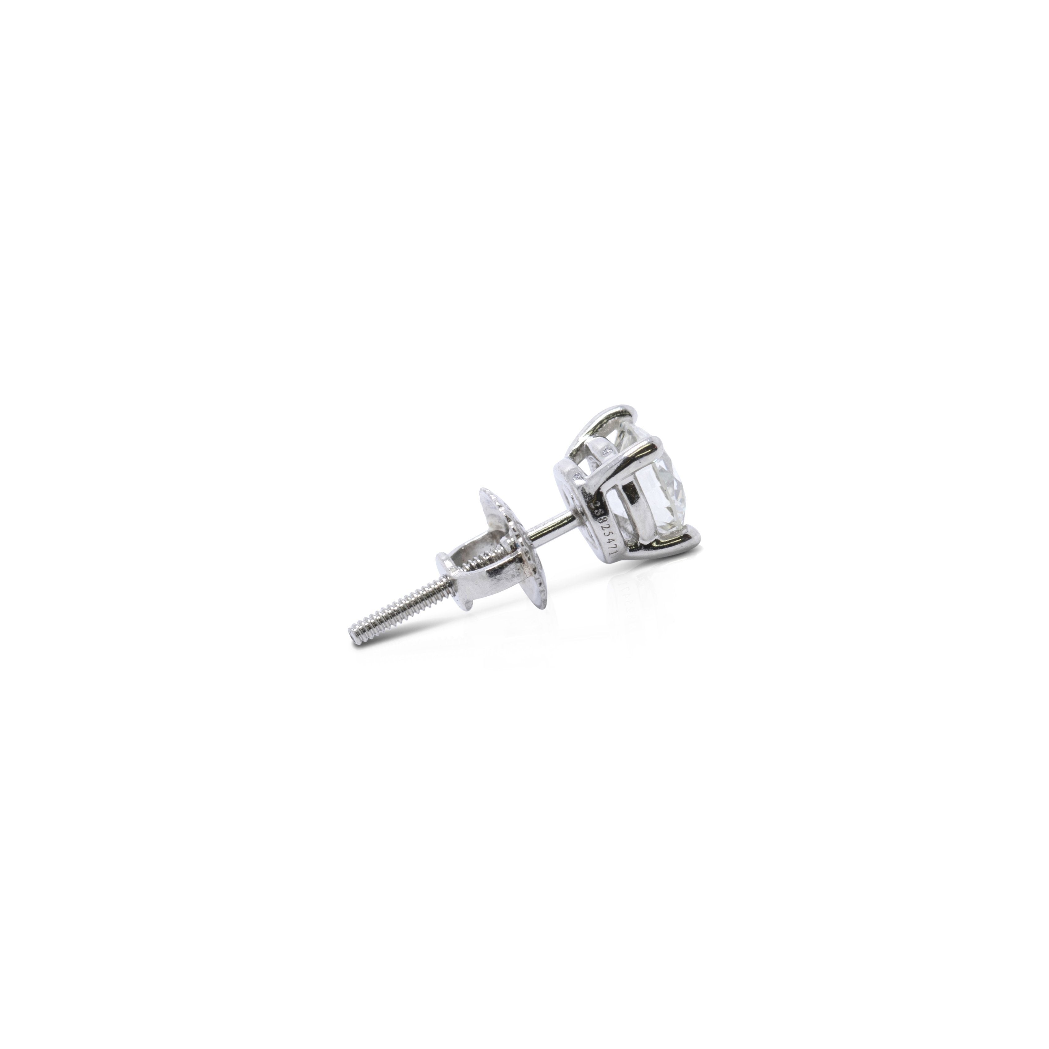 Tiffany & Co. Platinum Single Diamond Stud Earring