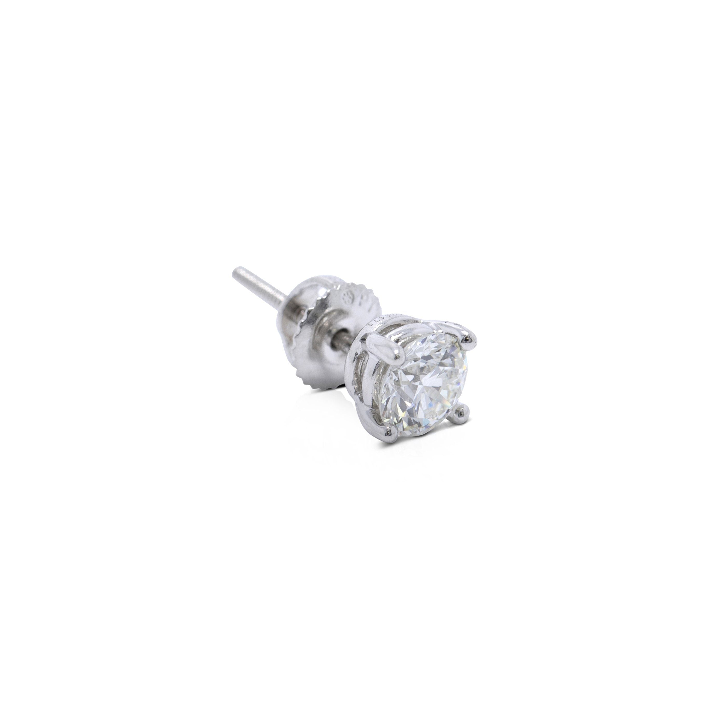 Tiffany & Co. Platinum Single Diamond Stud Earring