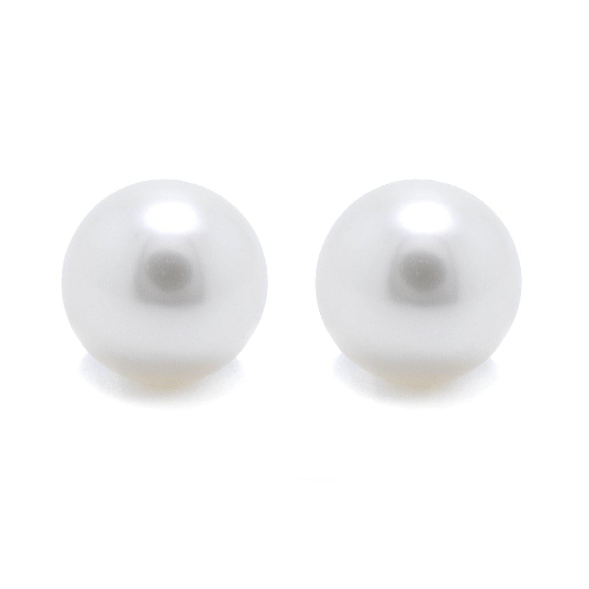 Tiffany & Co. Platinum South Sea Pearl Stud Earrings