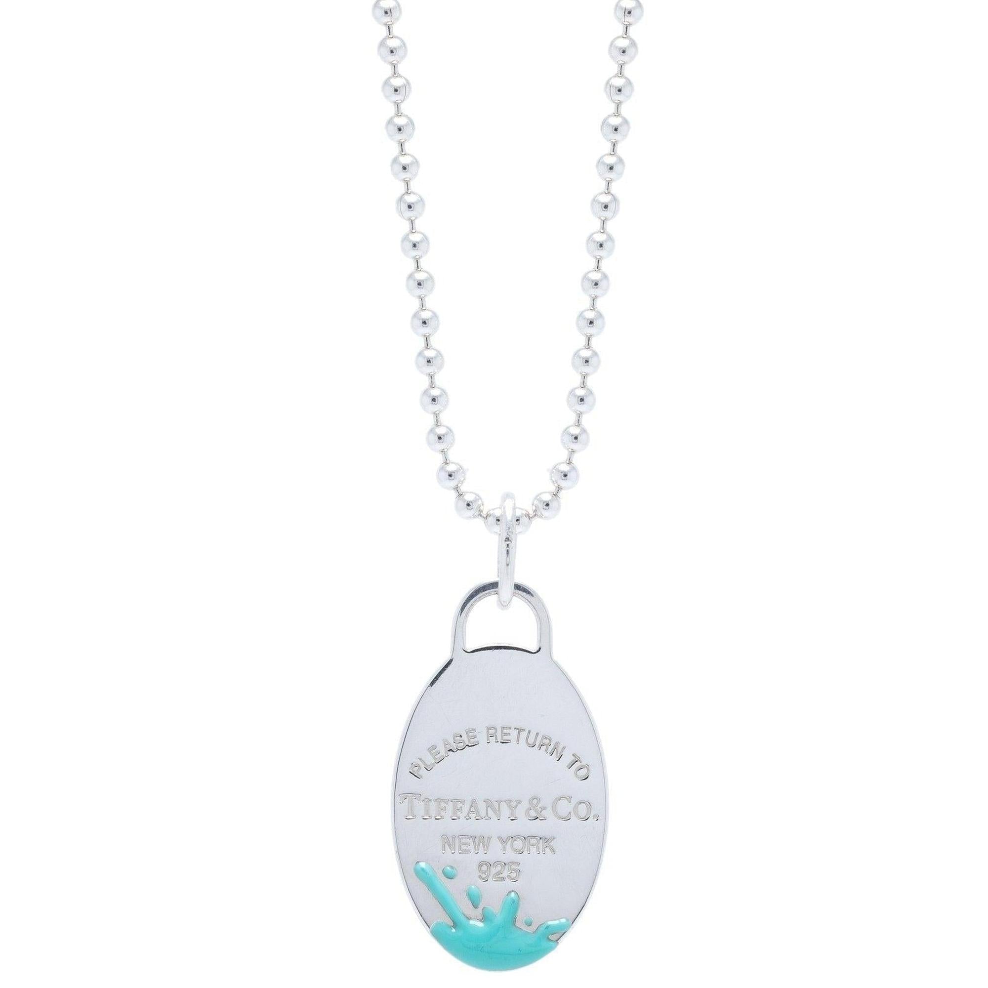 Tiffany & Co. Return to Tiffany Colour Splash Tag Pendant Necklace