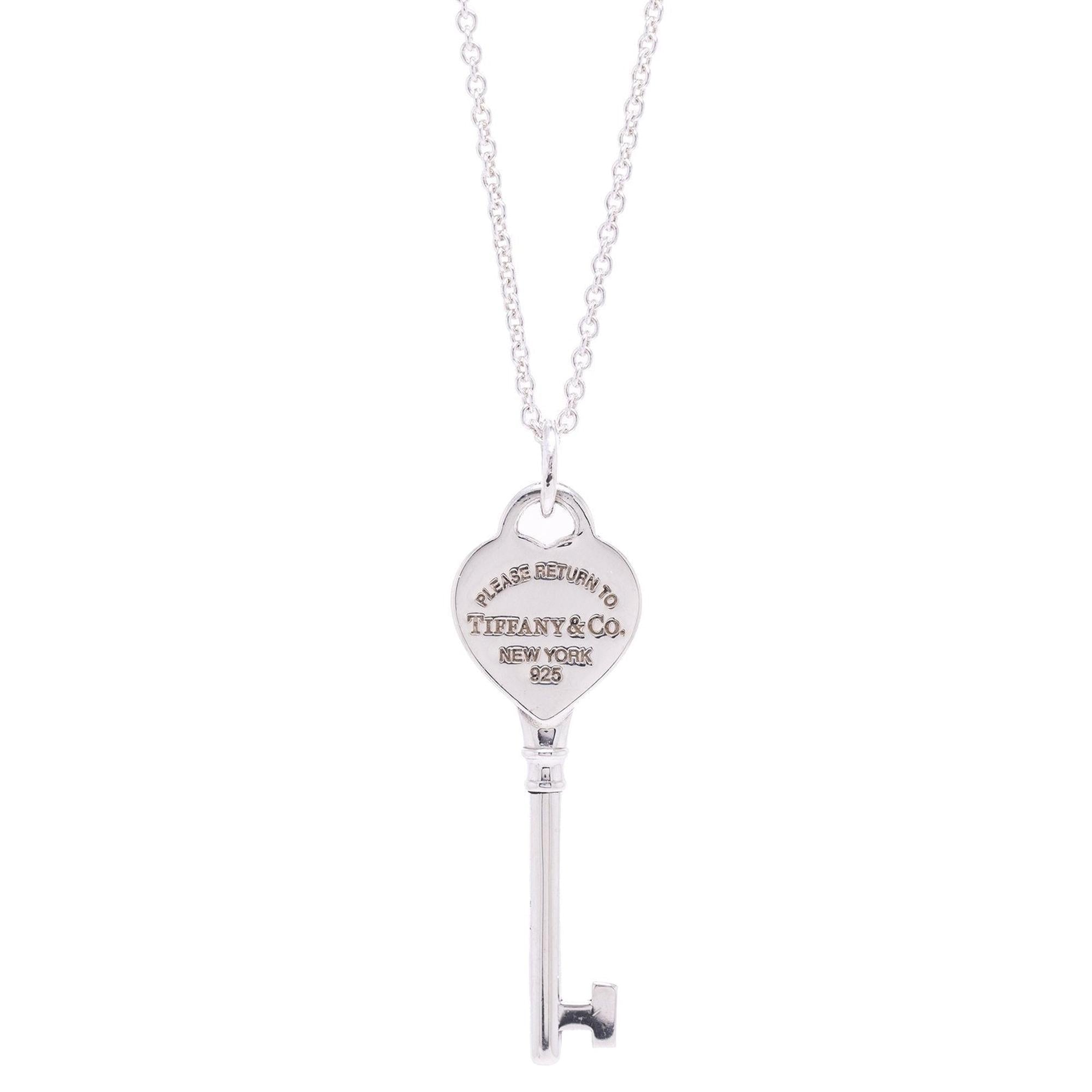 Tiffany & Co. Return to Tiffany Heart Key Pendant Necklace