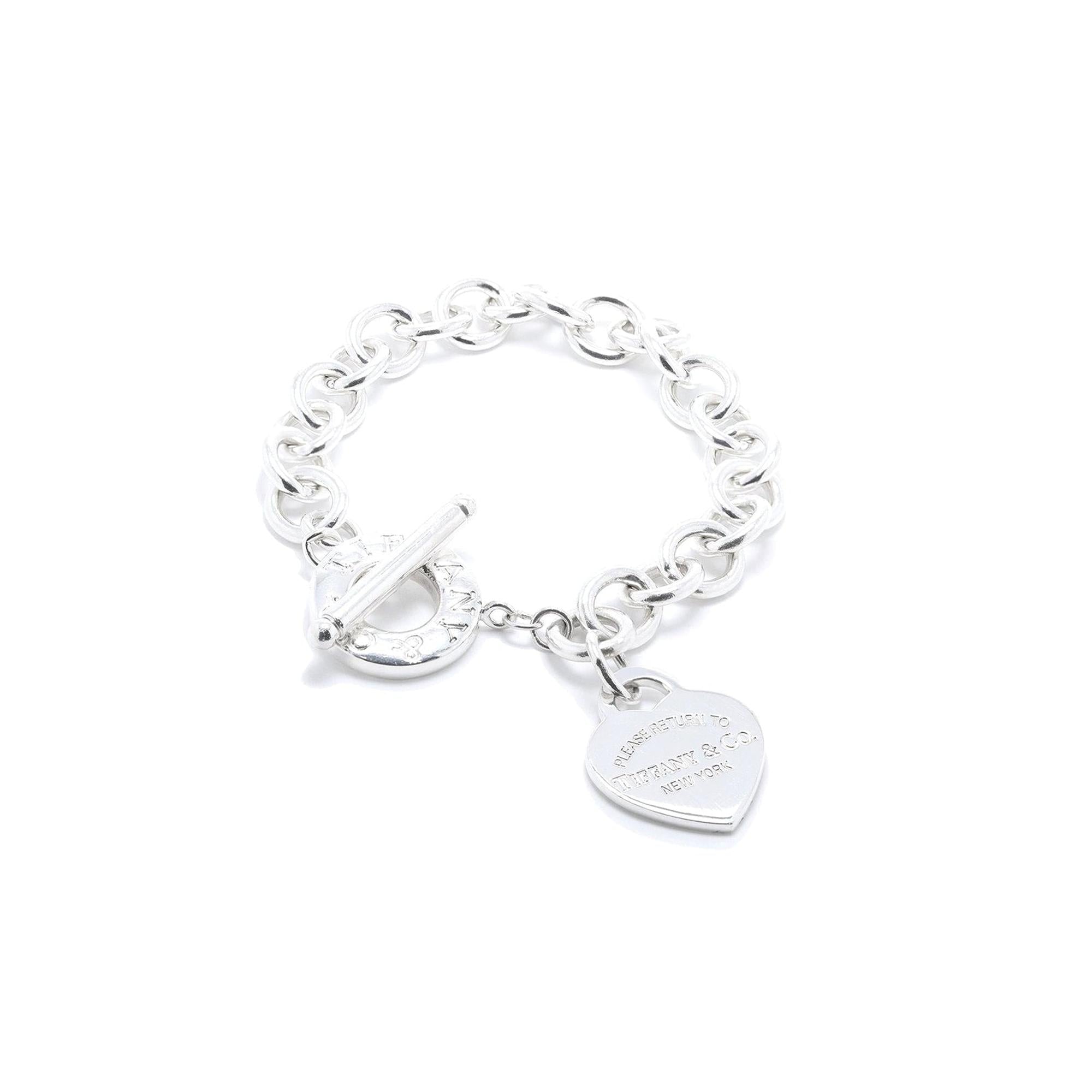 Tiffany & Co. Return to Tiffany Heart Tag Charm Bracelet with Toggle Clasp