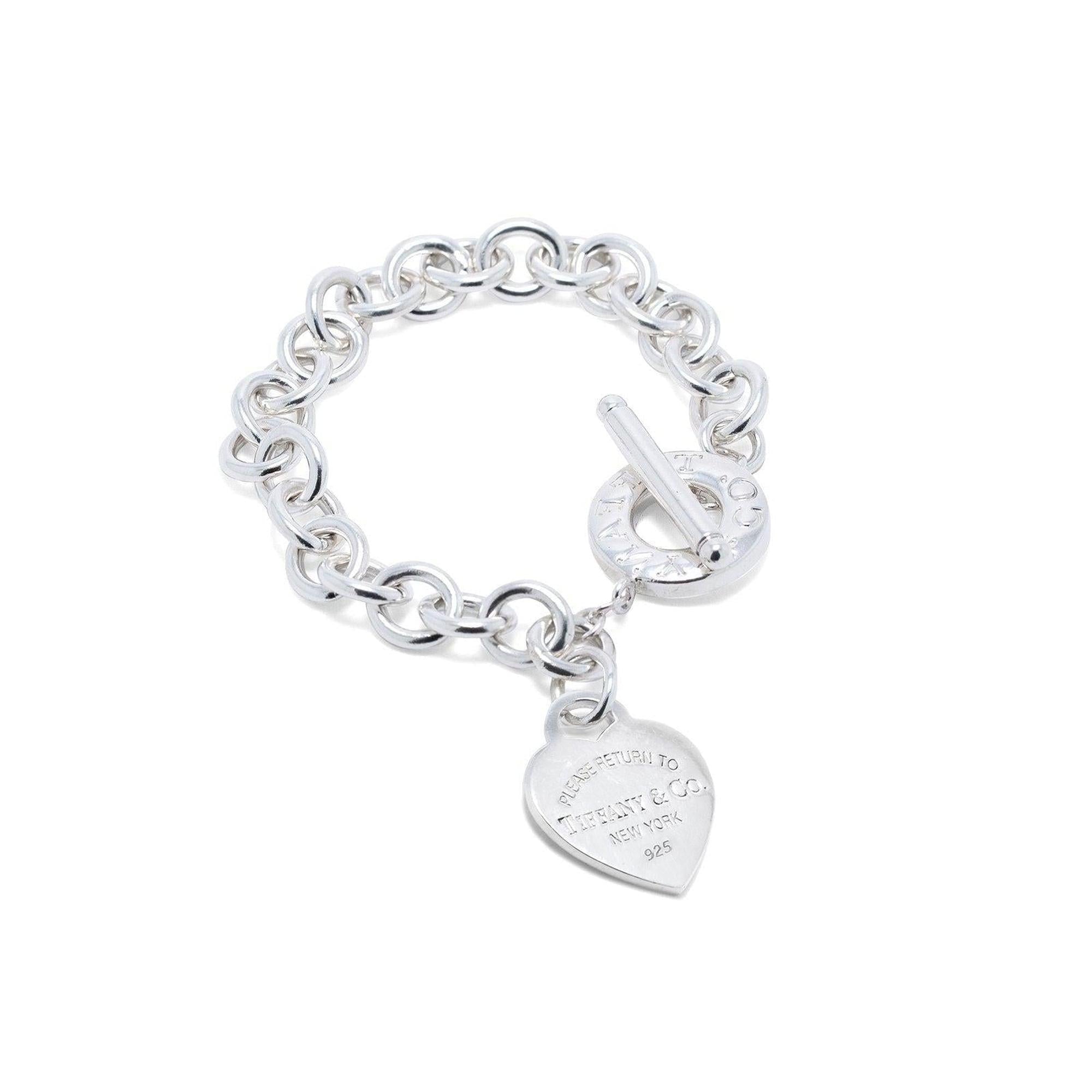 Tiffany & Co. Return to Tiffany Heart Tag Charm Bracelet with Toggle Clasp