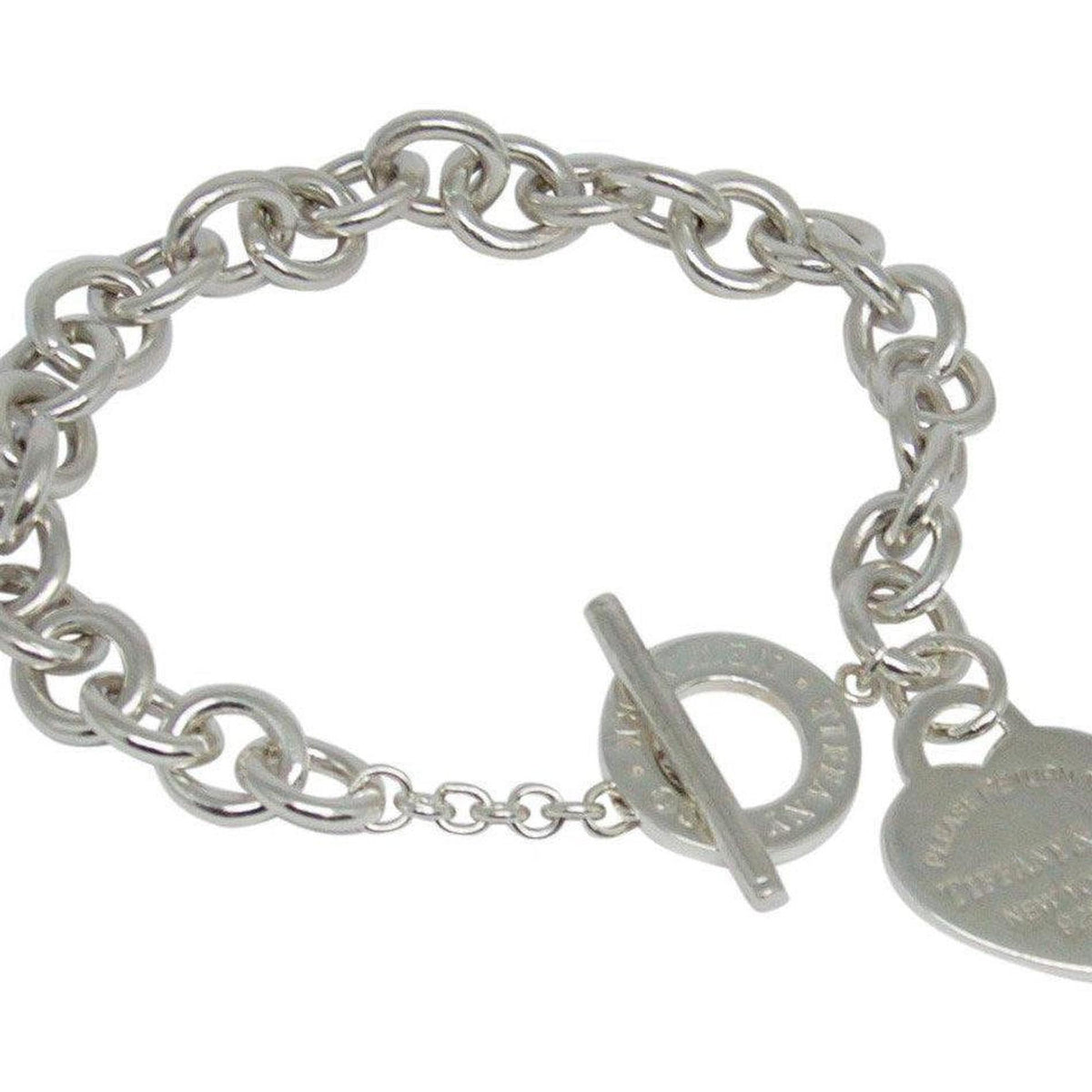 Tiffany & Co. Return to Tiffany Heart Tag Charm Bracelet with Toggle Clasp