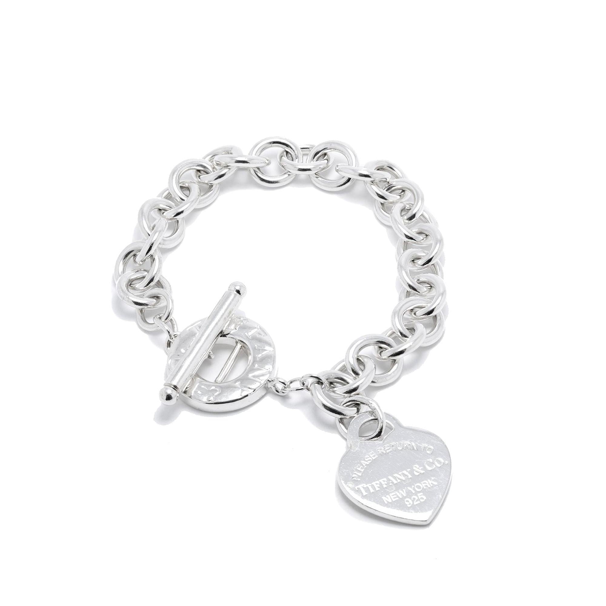 Tiffany & Co. Return to Tiffany Heart Tag Charm Bracelet with Toggle Clasp